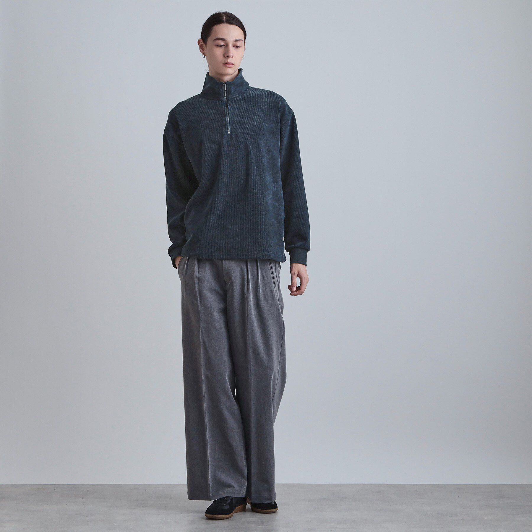 tk.TAKEO KIKUCHI「コーデュロイハーフジップ」|Tシャツ・カットソー|