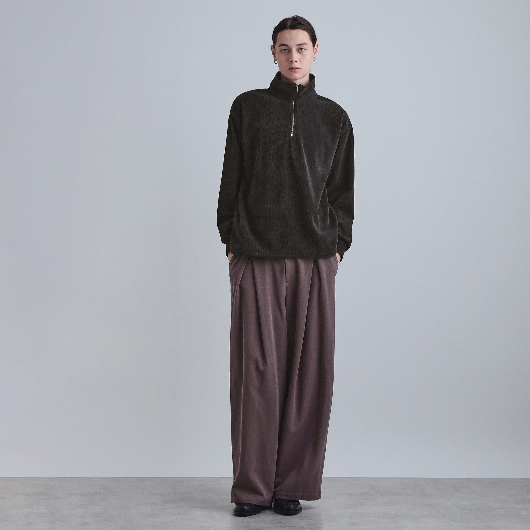 tk.TAKEO KIKUCHI「コーデュロイハーフジップ」|Tシャツ・カットソー|