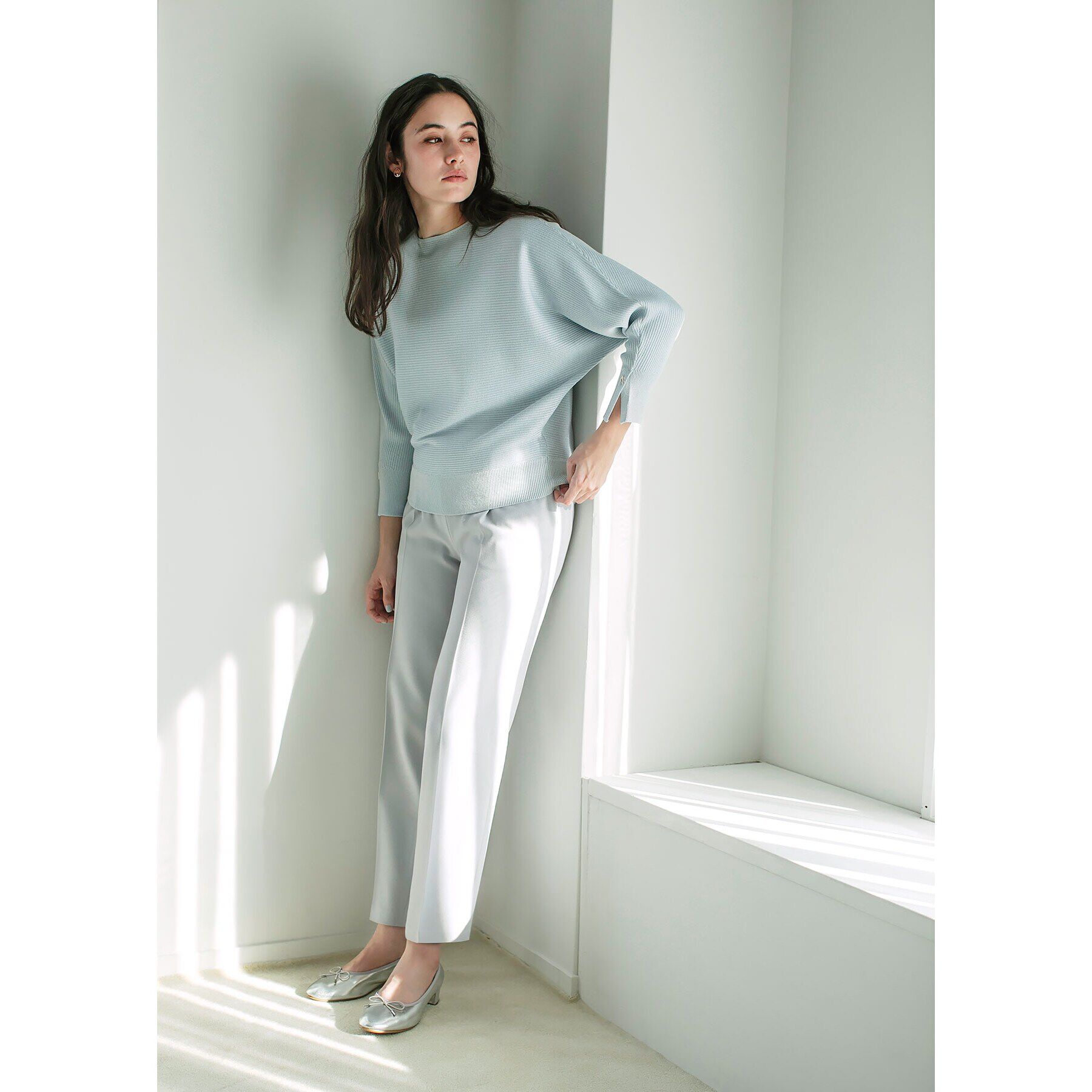 index「《5color》ドルマンリブニット【洗濯機洗い可/抗ピル】」|ニット・セーター|