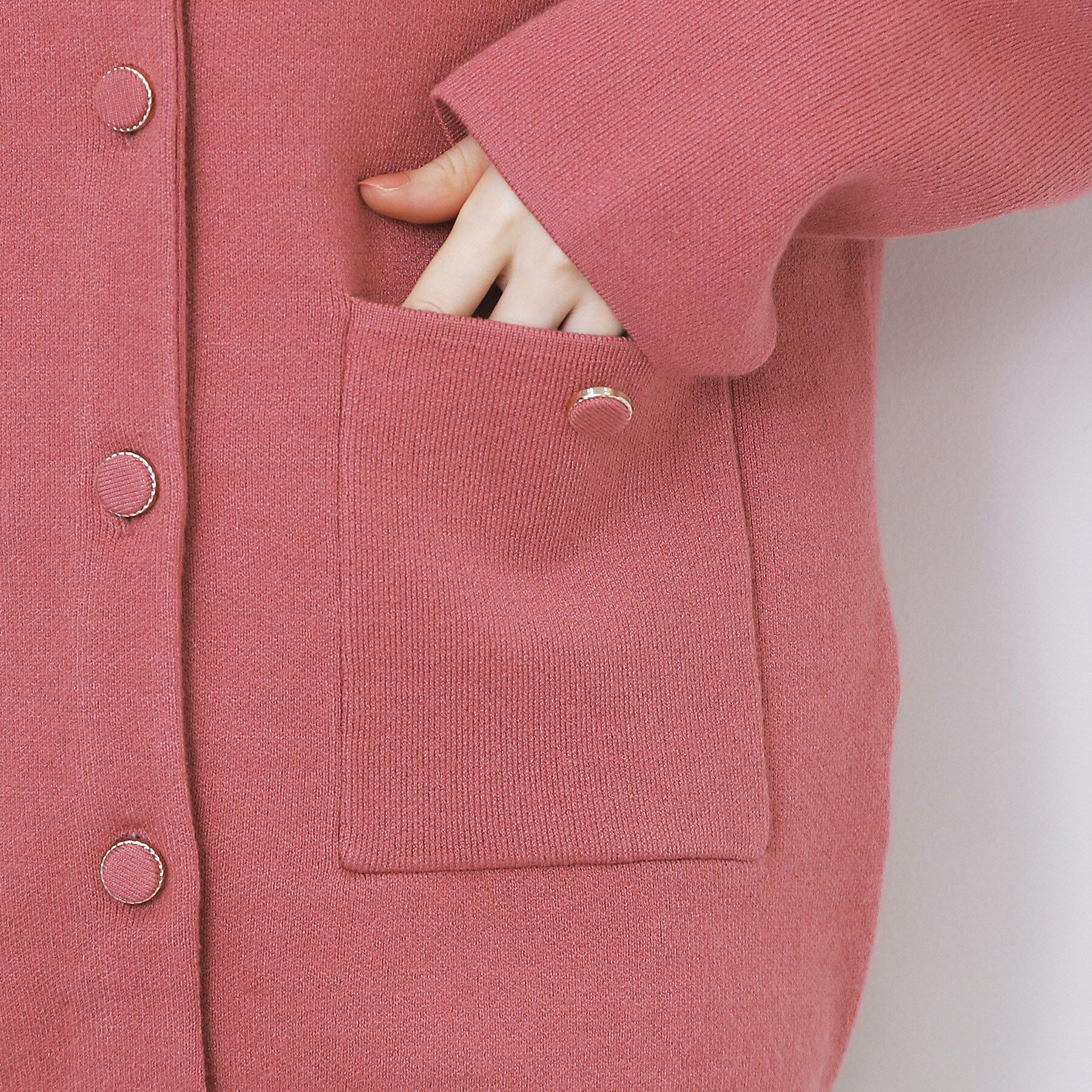 index「ダブルフェイスコーディガン【洗濯機OK】」|カーディガン|