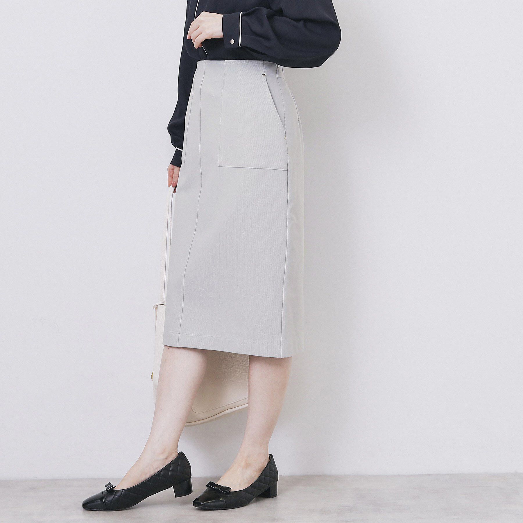 index「ストレッチタイトスカート【洗濯機OK/防シワ/抗ピル】《S～3L》」|スカート|