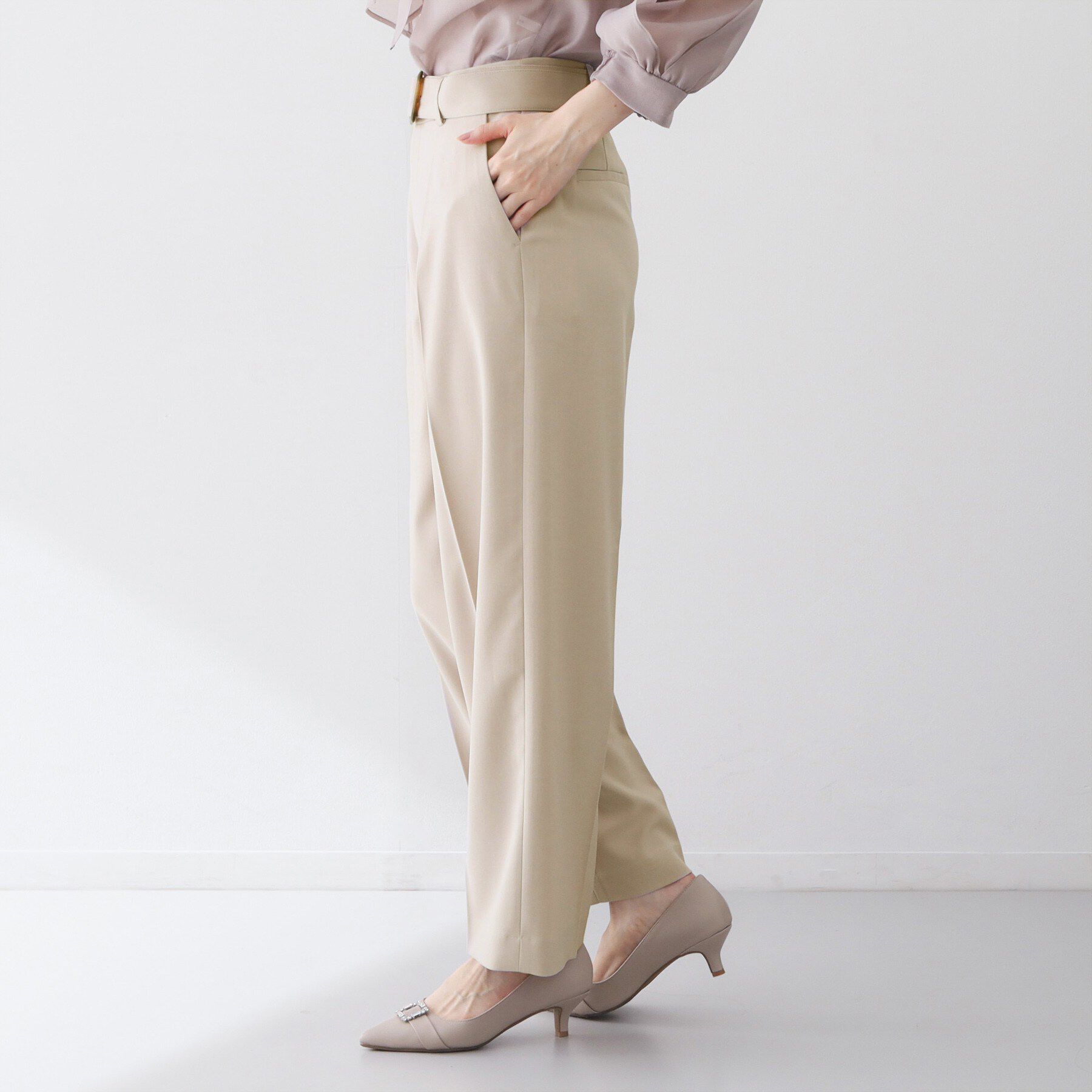 index「ストレッチワイドストレートパンツ/セットアップ対応【洗濯機OK/吸水速乾】」|その他|