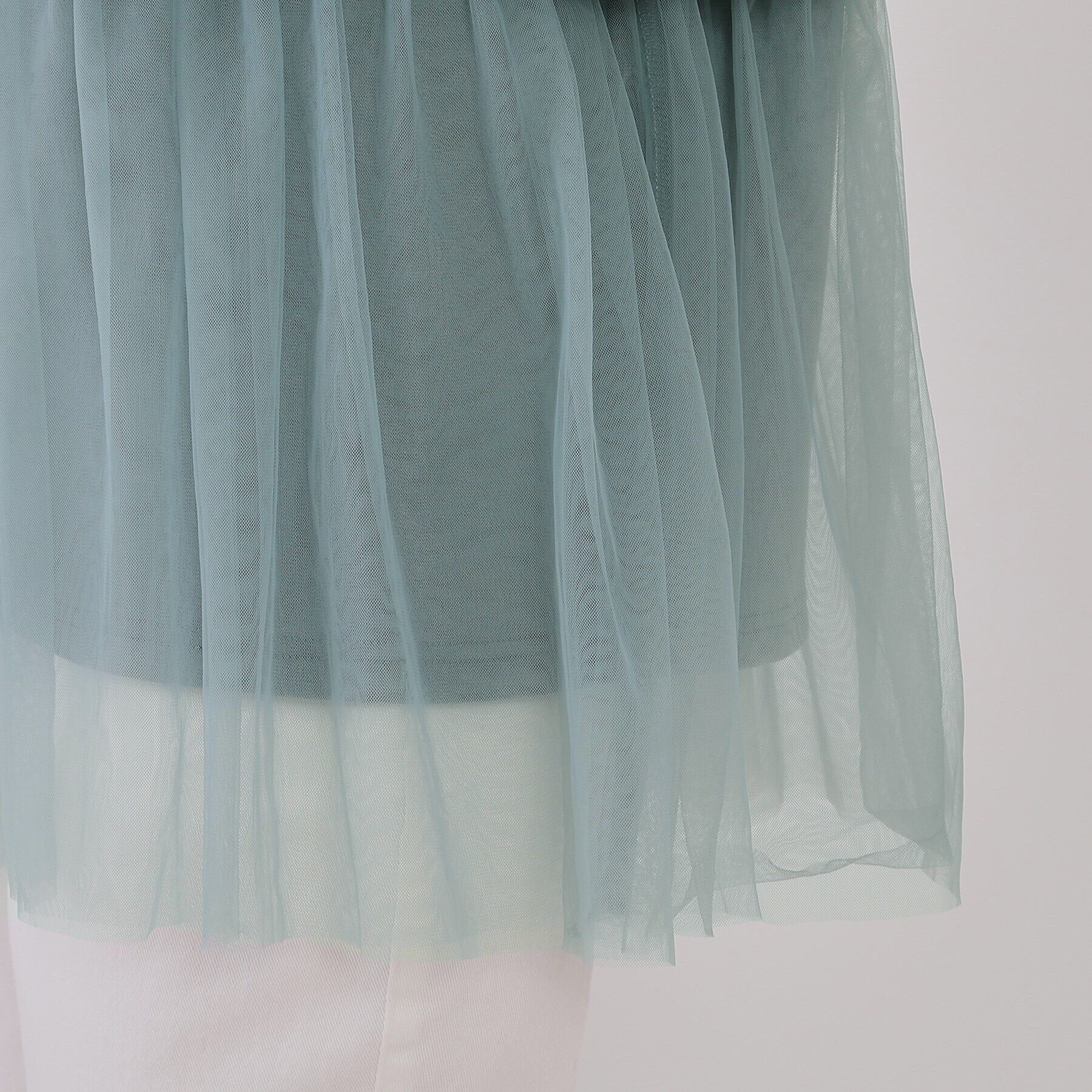 OPAQUE.CLIP「チュールドッキングペプラムトップス【洗濯機洗い可】」|Tシャツ・カットソー|