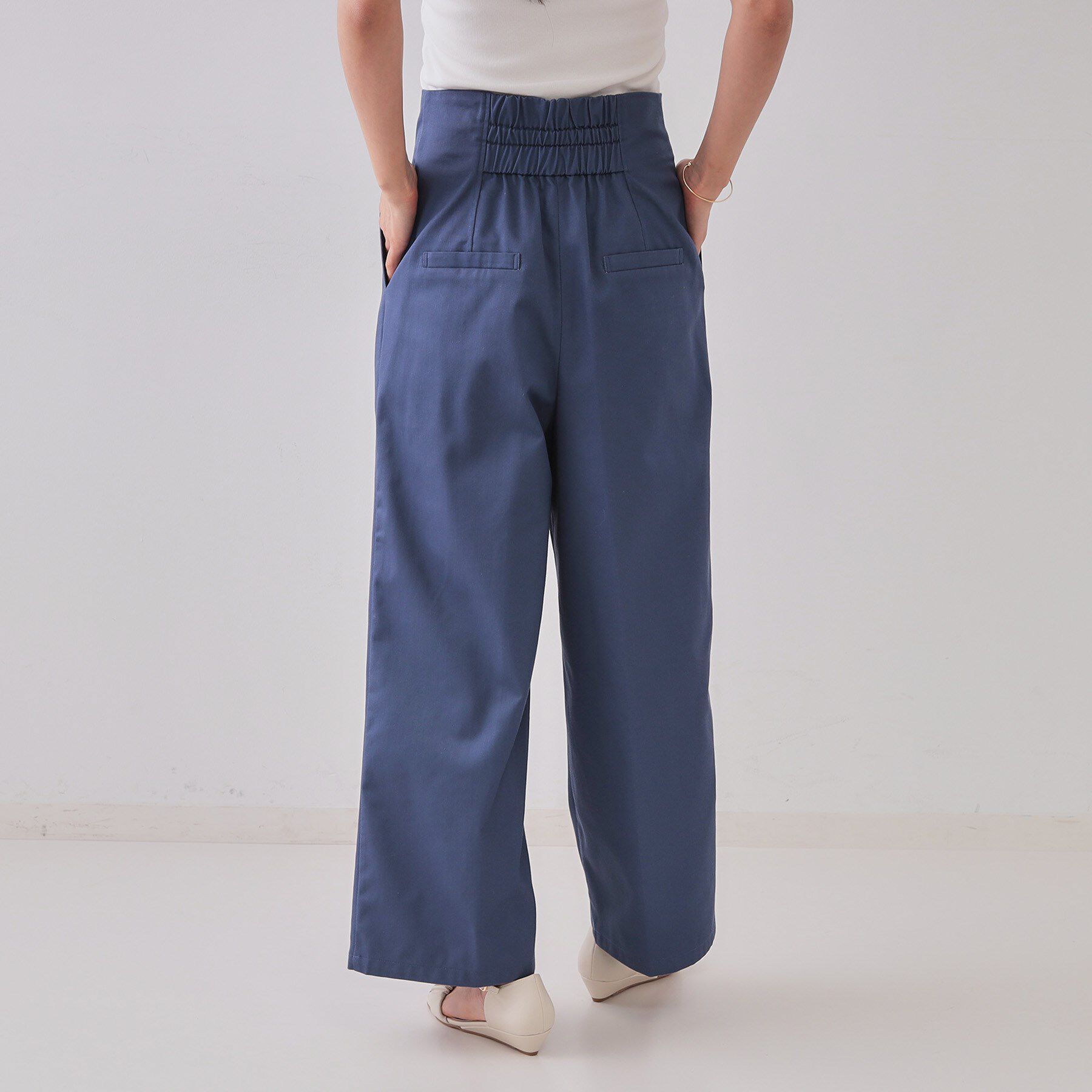 OPAQUE.CLIP「ハイウエストフロントZIPワイドパンツ【洗濯機洗い可】」|その他|