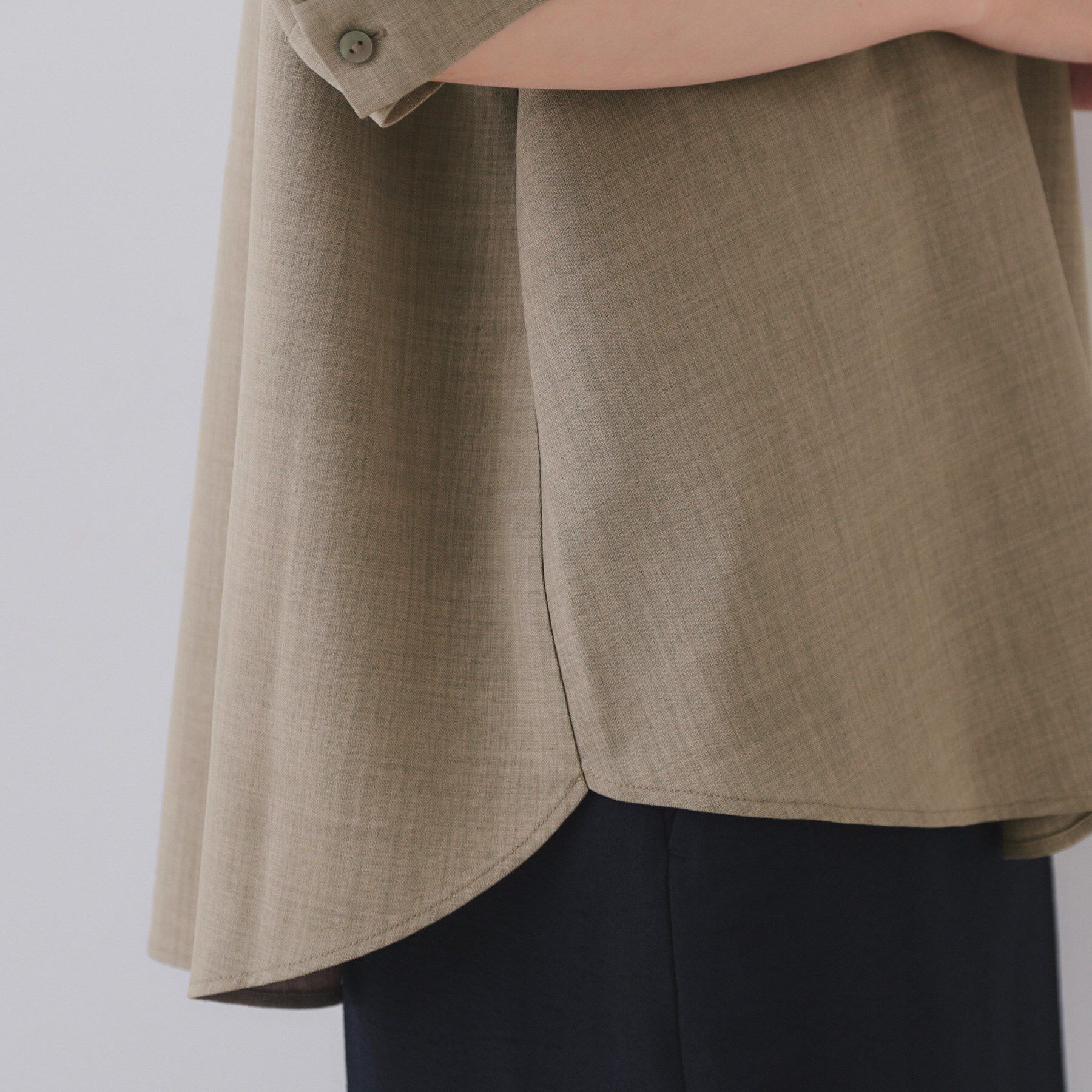 OPAQUE.CLIP「タックスキッパーブラウス【洗濯機洗い可】」|シャツ・ブラウス|