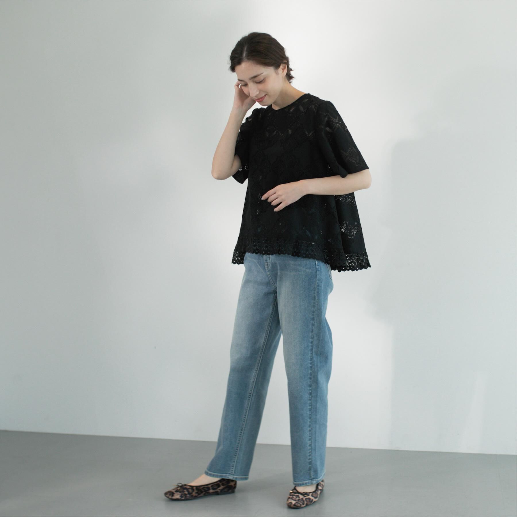 OPAQUE.CLIP「ストレッチストレートデニム【洗濯機洗い可】」|デニム|