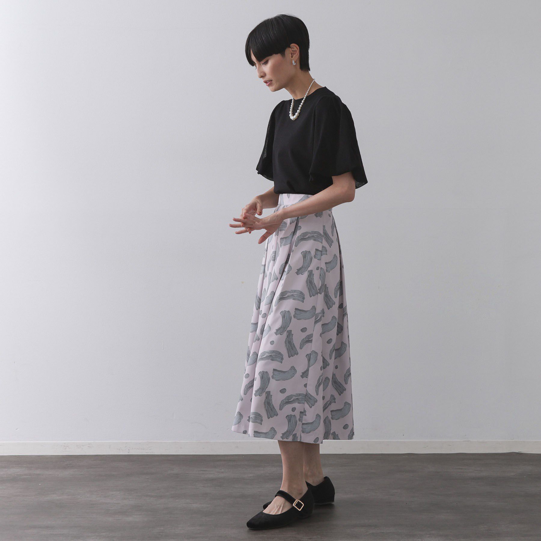 OPAQUE.CLIP「バルーンスリーブニット【洗濯機洗い可】」|ニット・セーター|