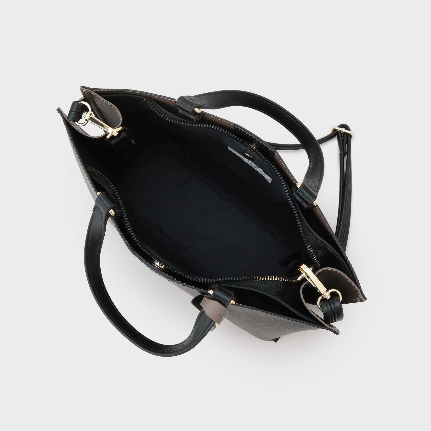 OPAQUE.CLIP「【2WAY/名品】バイカラー3層ミドルトートバッグ」|トートバッグ|