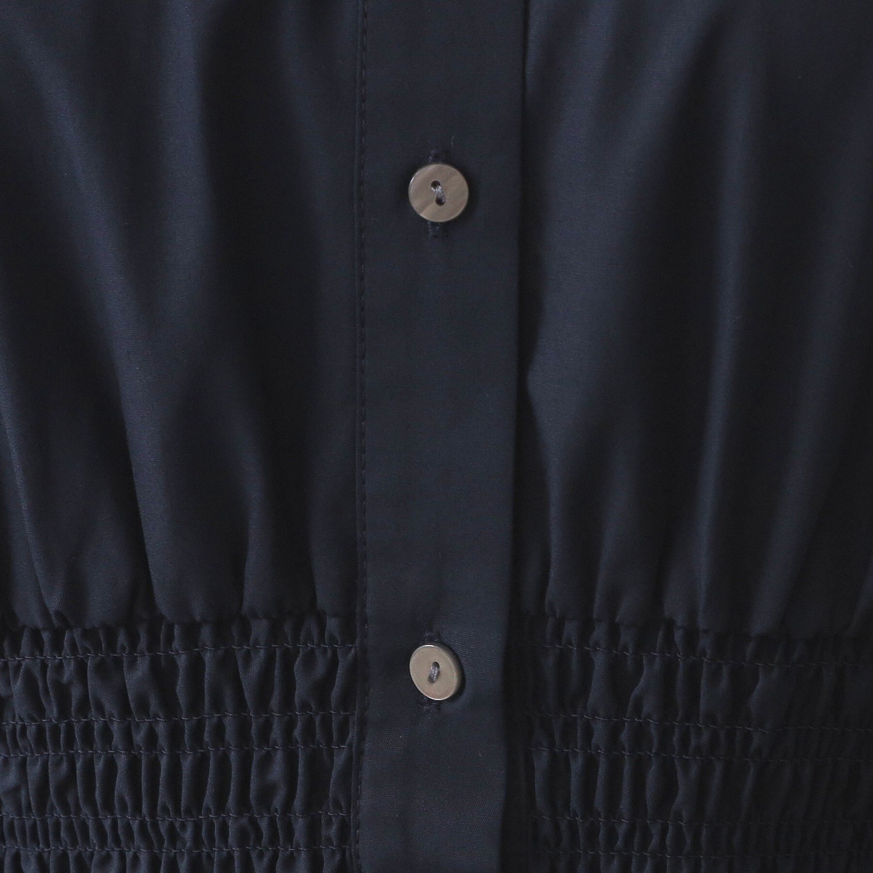 OPAQUE.CLIP「シャーリングフィット＆フレアシャツワンピース【洗濯機洗い可】」|ワンピース|