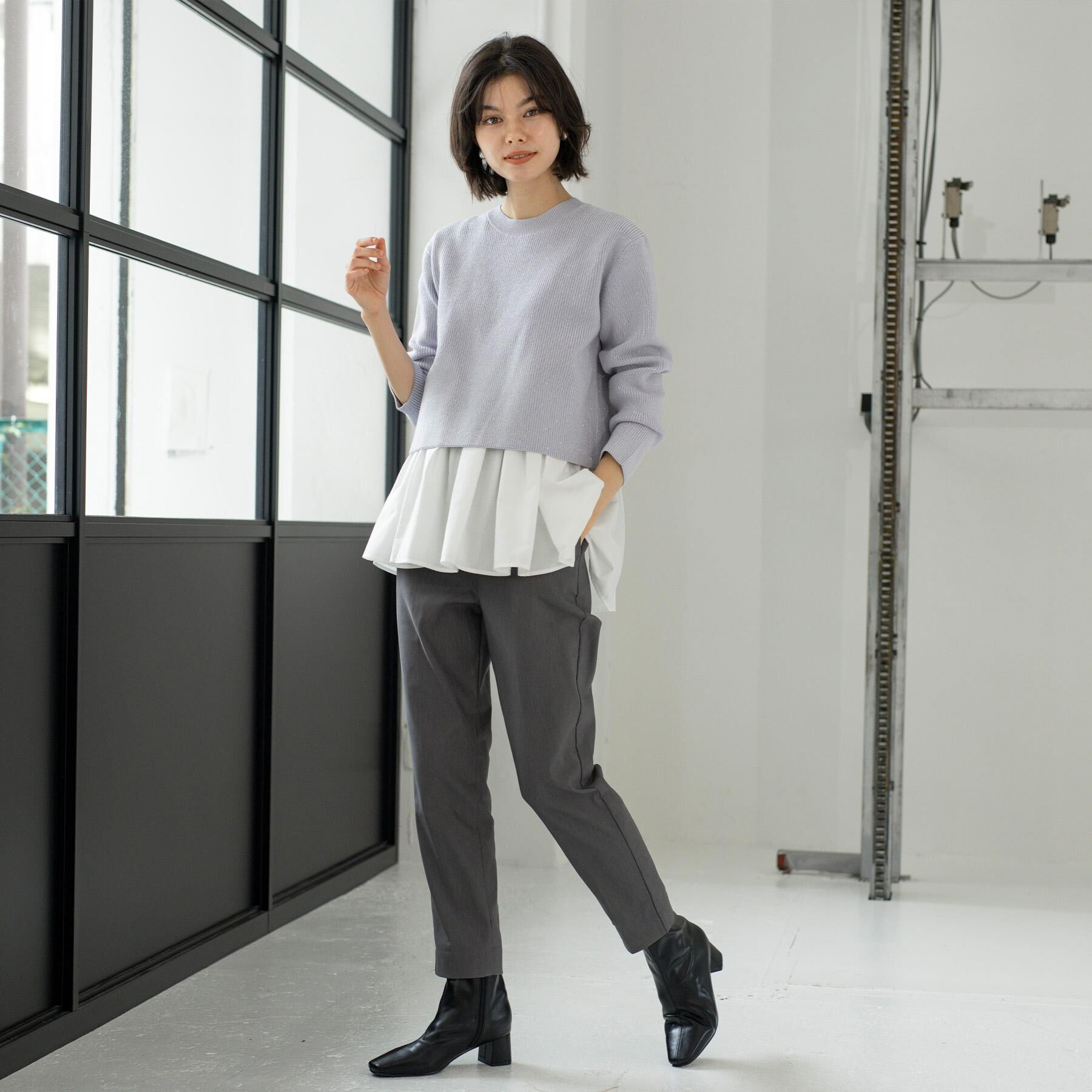 OPAQUE.CLIP「ベーシックショートブーツ【THEシリーズ/抗菌防臭加工】」|ショートブーツ|