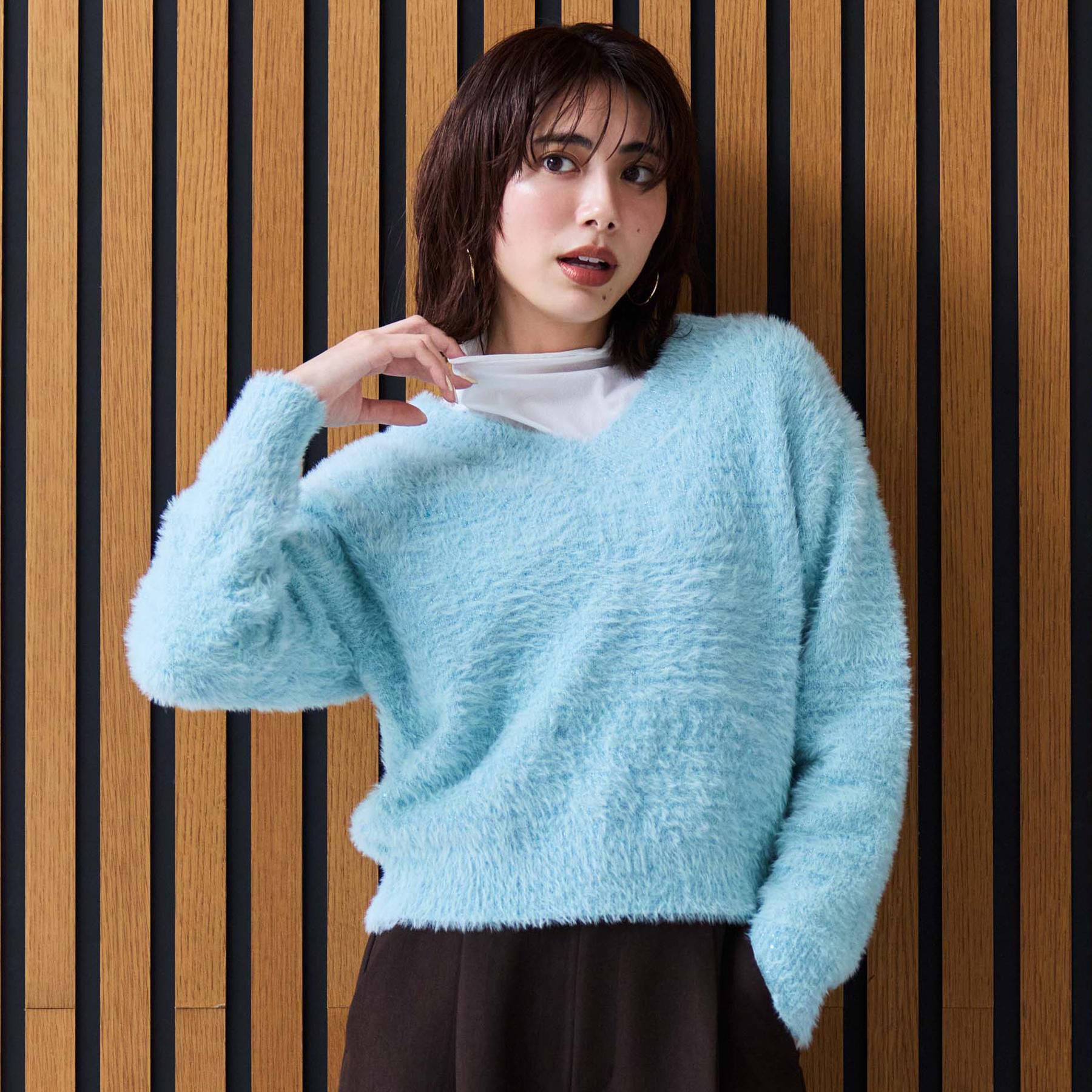 OPAQUE.CLIP「シアーハイネックトップス【洗濯機OK】」|Tシャツ・カットソー|