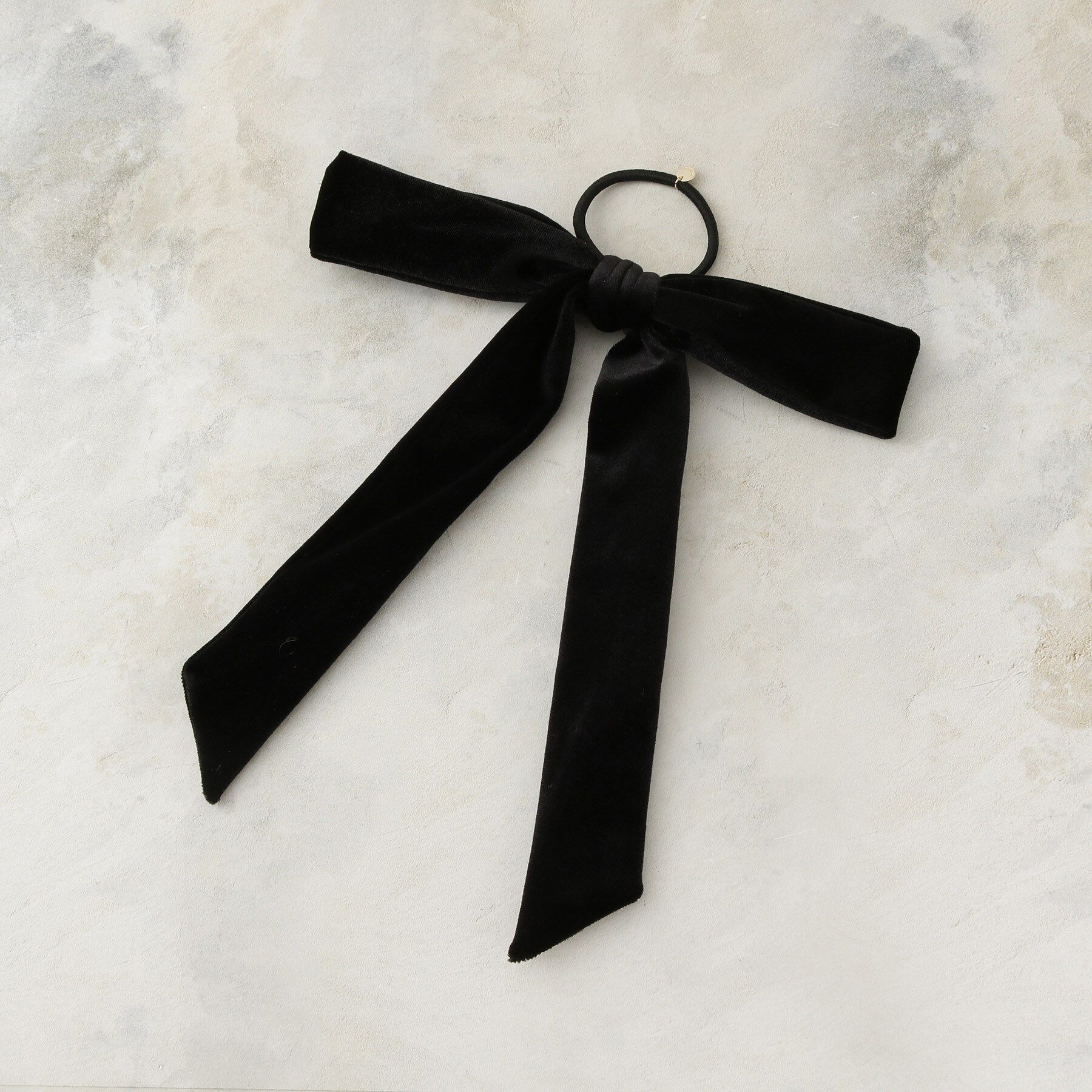 OPAQUE.CLIP「ベロアリボンポニー」|その他|ブラック(019)