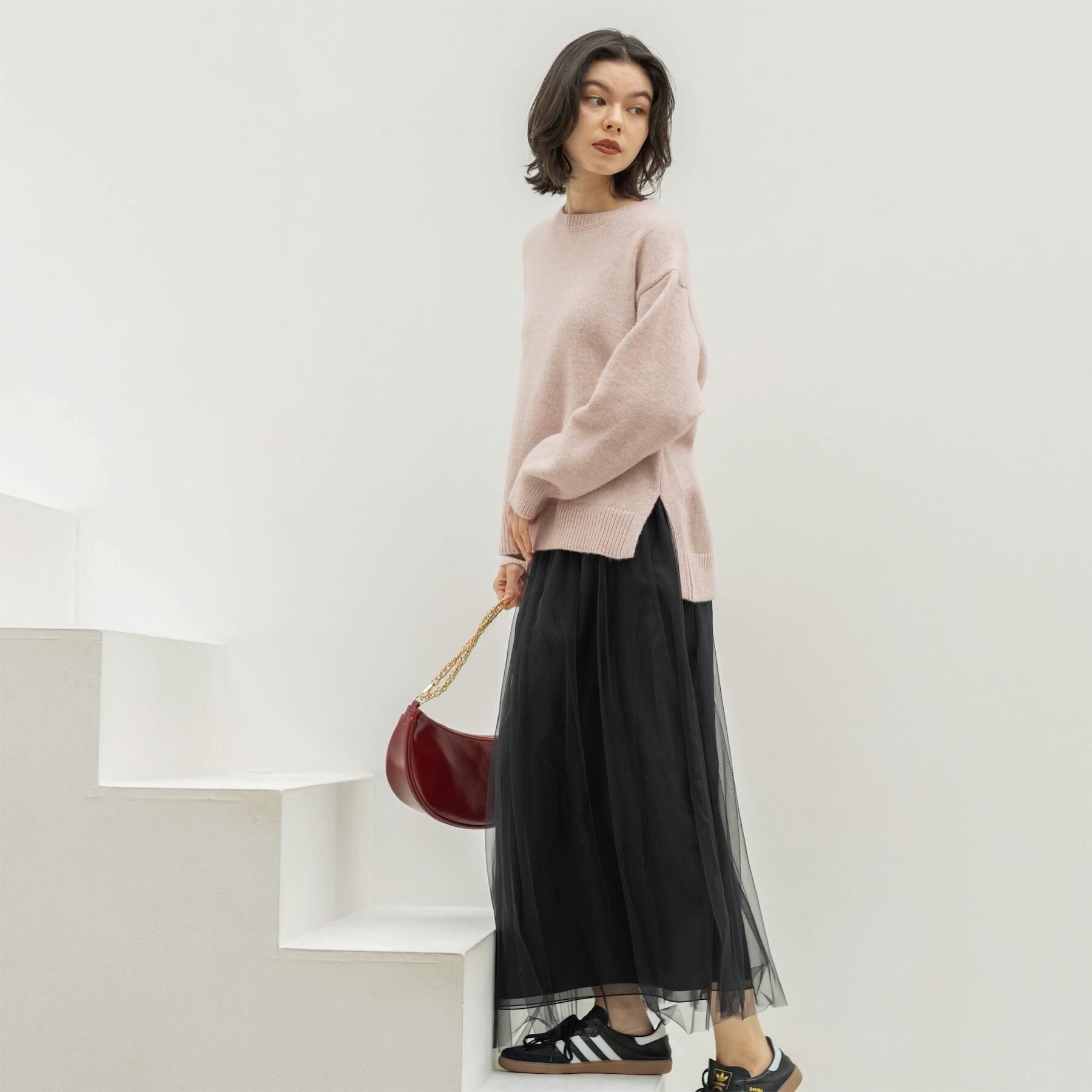 OPAQUE.CLIP「リラクシークルーネックニット【洗濯機OK】」|ニット・セーター|