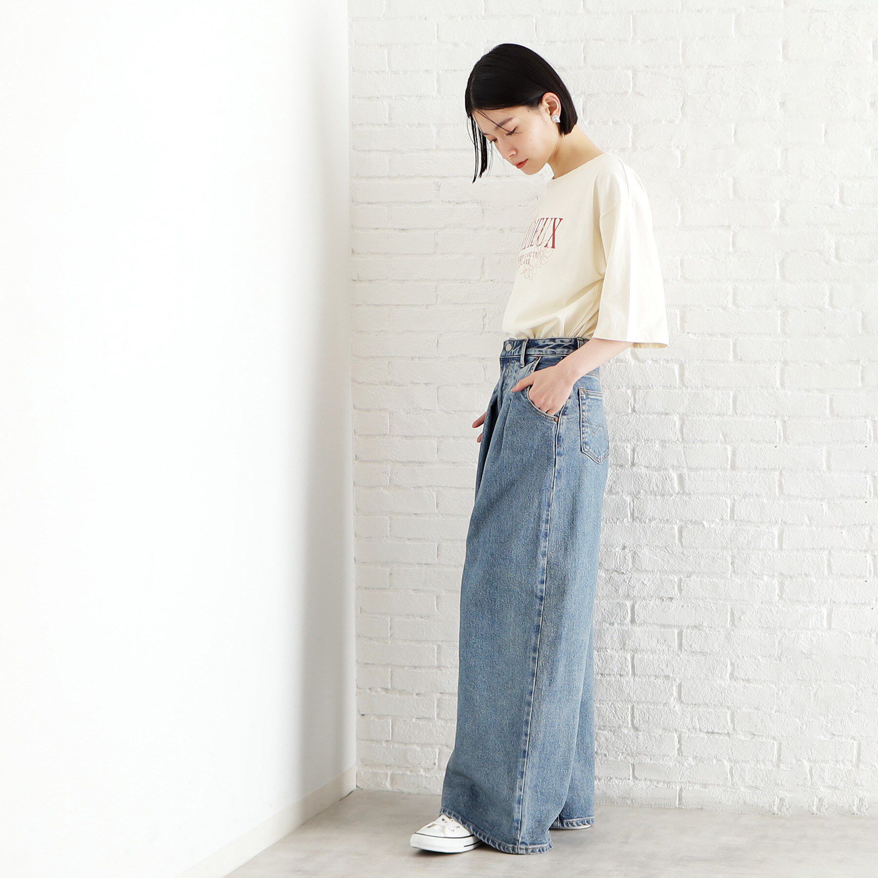 THE SHOP TK「オーガニックコットンロゴＴ【洗濯機OK】」|Tシャツ・カットソー|