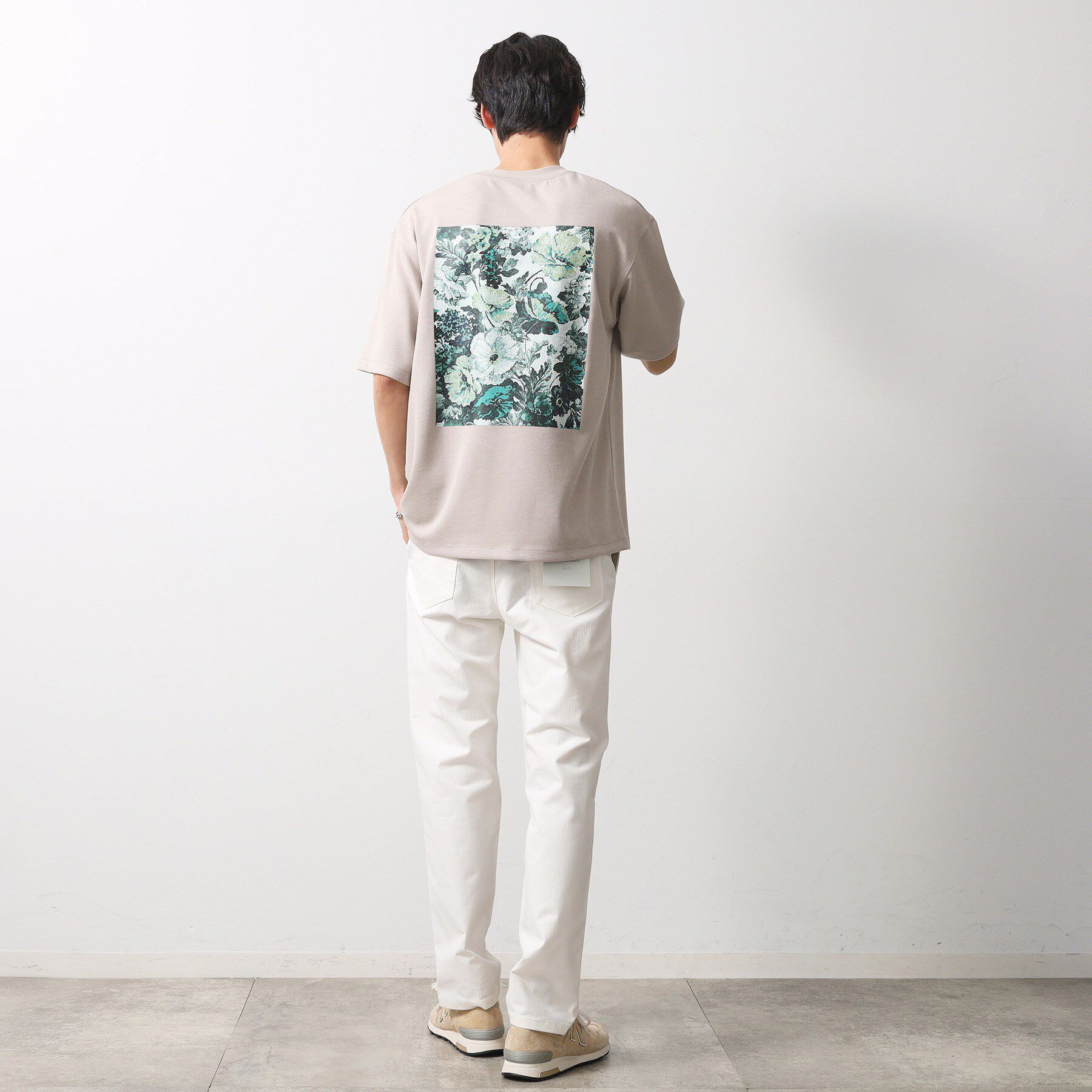 THE SHOP TK「ボタニカルプリントオーバーサイズ半袖Ｔシャツ」|Tシャツ・カットソー|