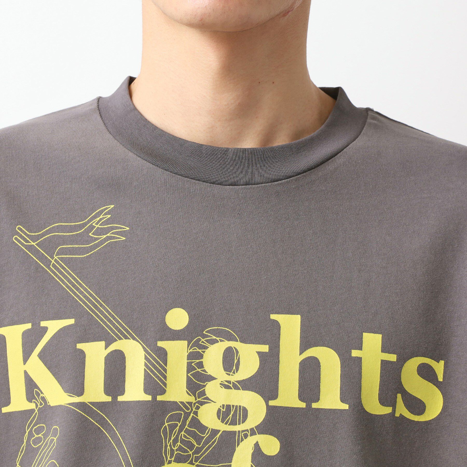 THE SHOP TK「スウェード半袖ロゴTシャツ　洗濯機OK」|Tシャツ・カットソー|