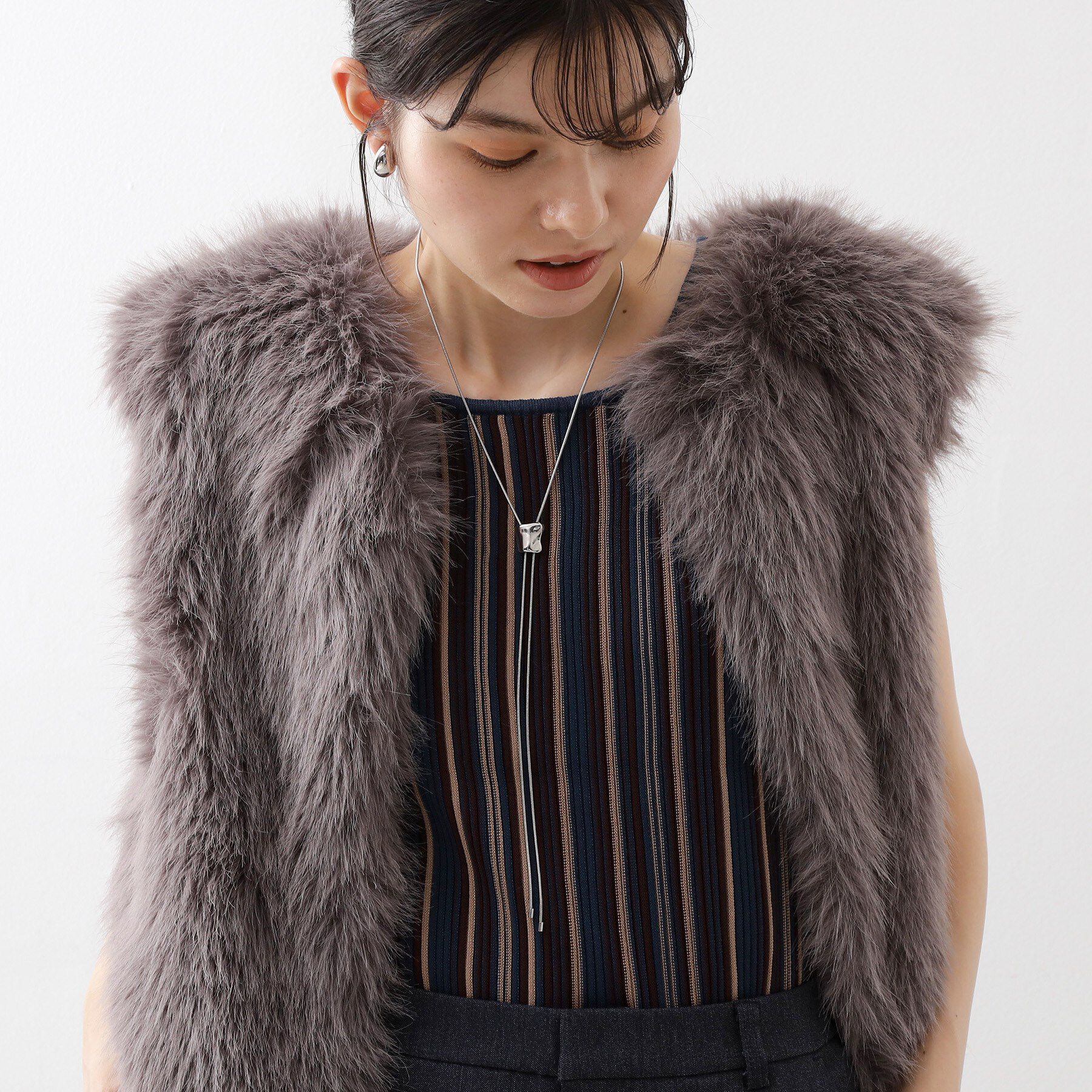 THE SHOP TK「ループタイメタルネックレス」|ネックレス|