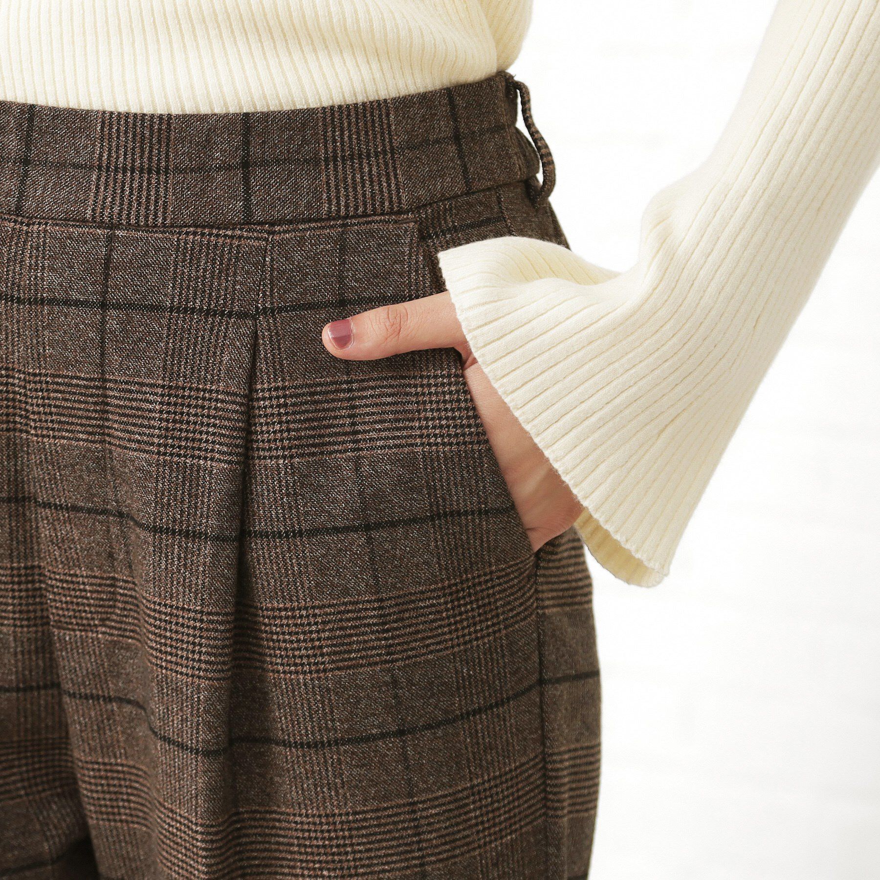 THE SHOP TK「【着丈選べる/XS～XLサイズ】あったか裏起毛テーパードパンツ」|その他|