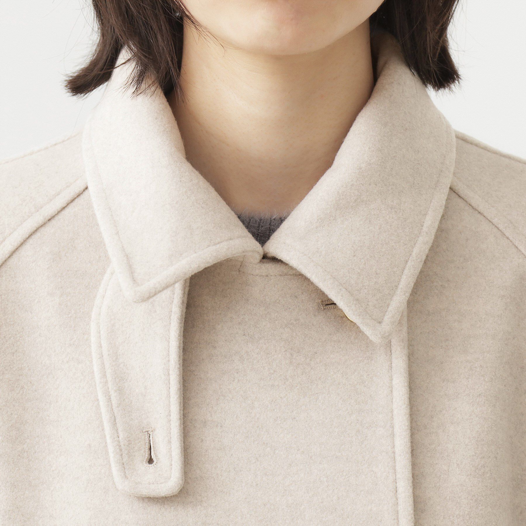 THE SHOP TK「クラシカルな装い ウールライクスタンドカラーコート」|その他|