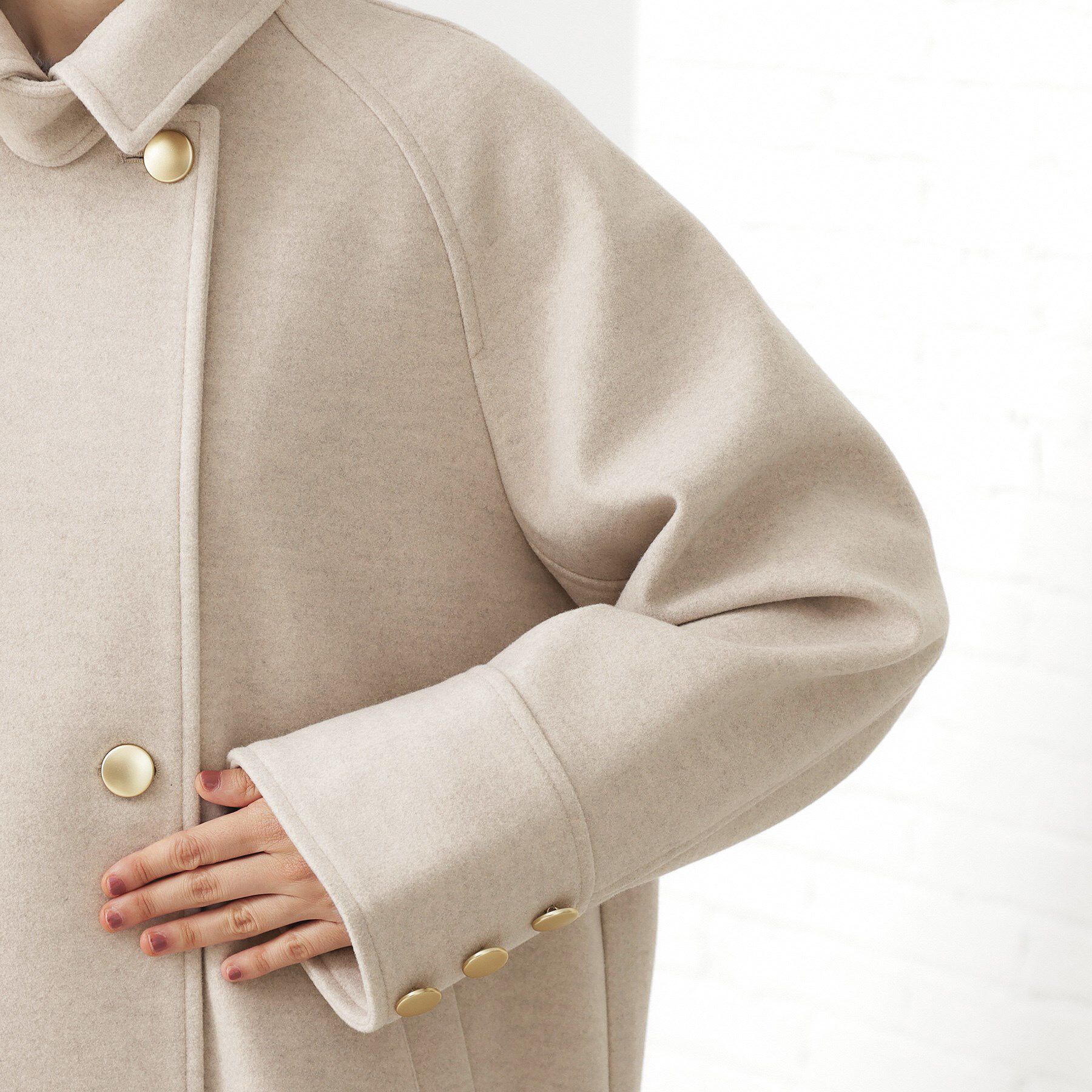 THE SHOP TK「クラシカルな装い ウールライクスタンドカラーコート」|その他|