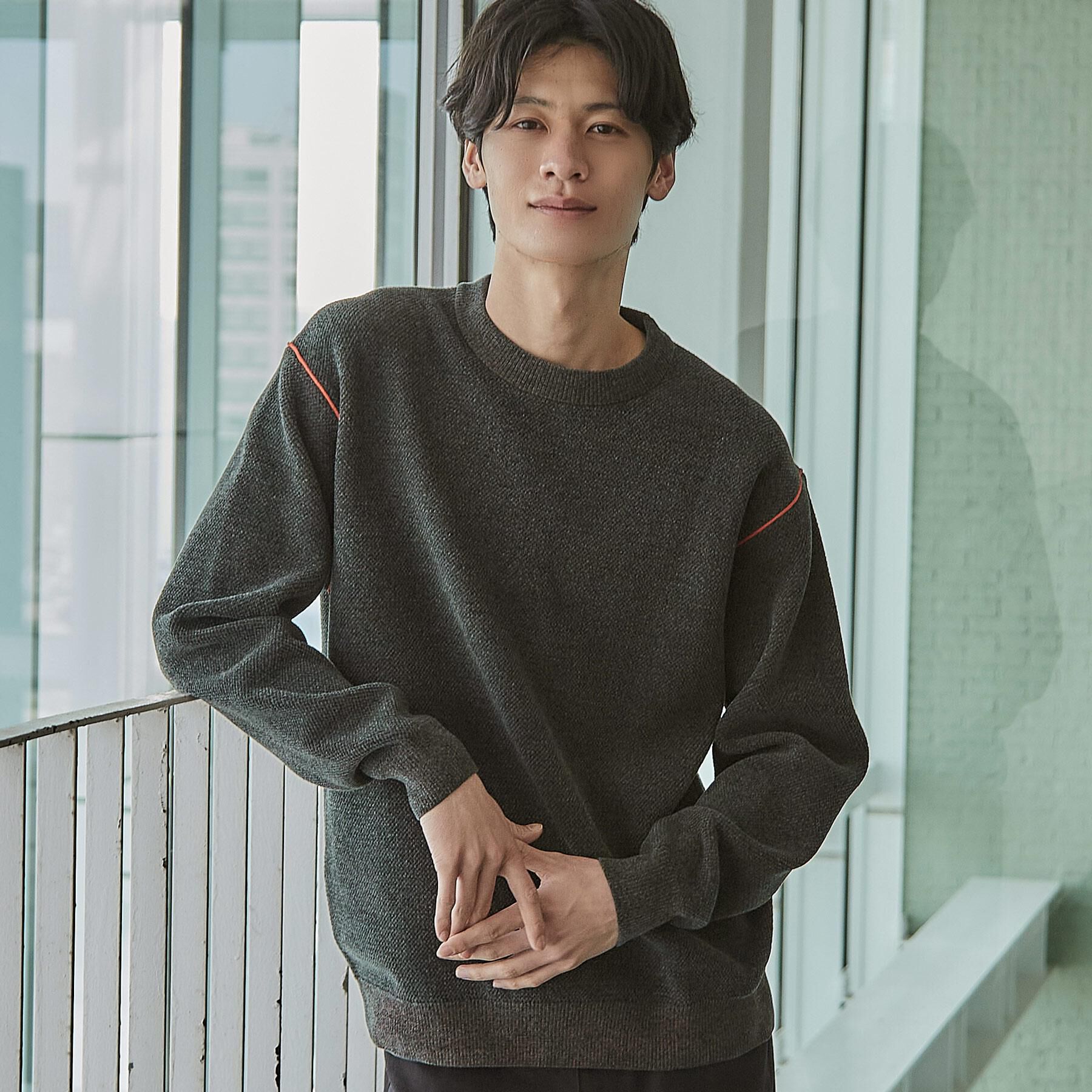 THE SHOP TK「【大人の上品カジュアルを叶える】ハグするニット 洗濯機OK／6色展開」|ニット・セーター|ブルーグリーン(09