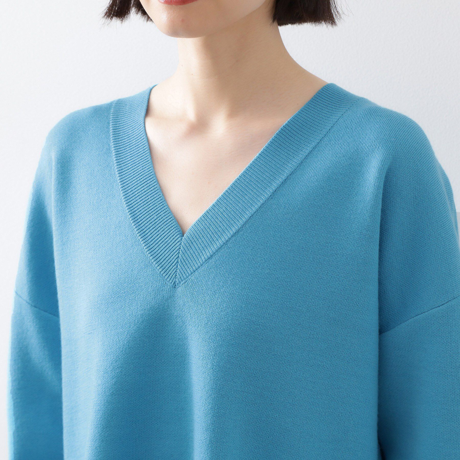 THE SHOP TK「【体型カバー】ゆったり サイドスリットニット」|ニット・セーター|