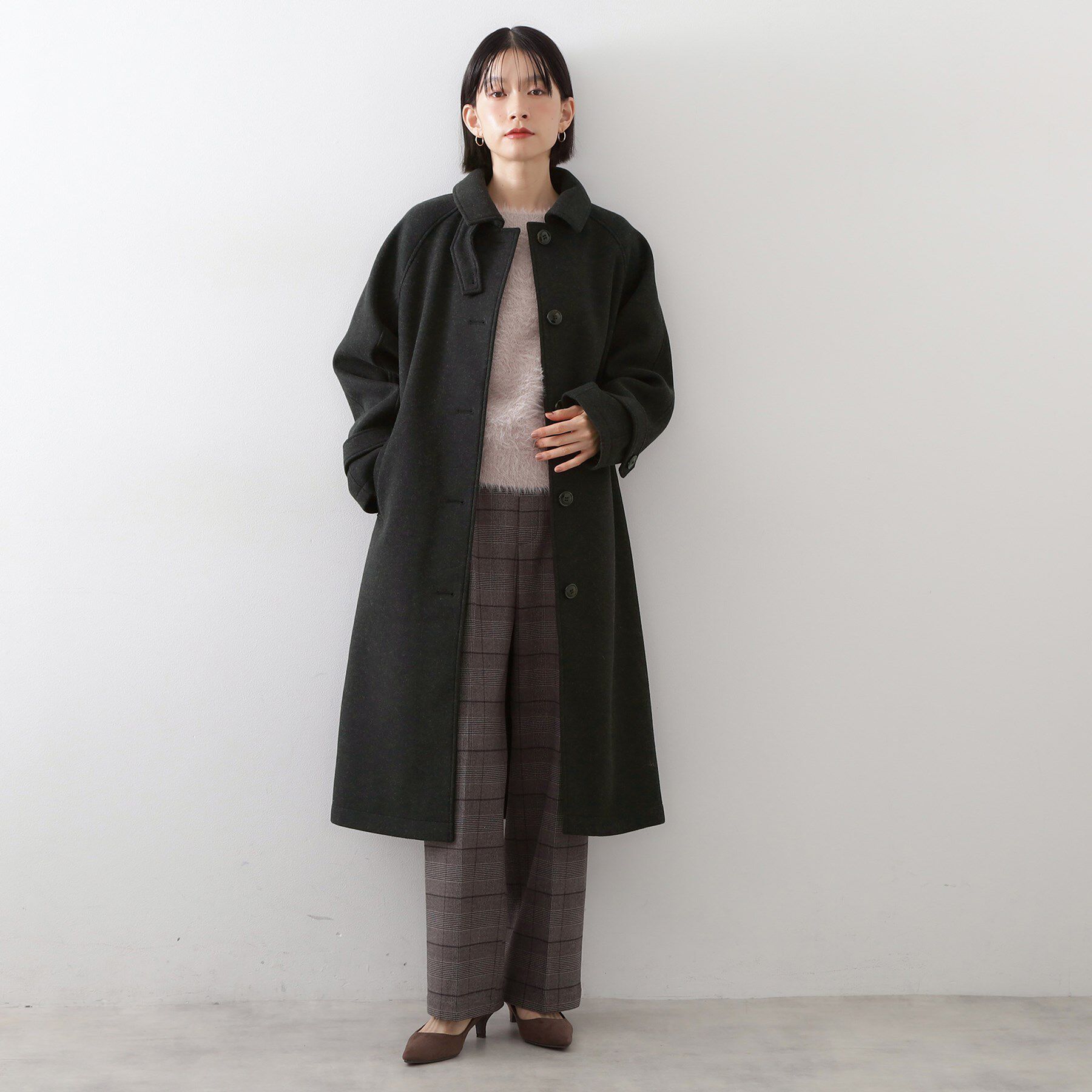 THE SHOP TK「ジャージメルトンスタンドカラーコート」|その他|