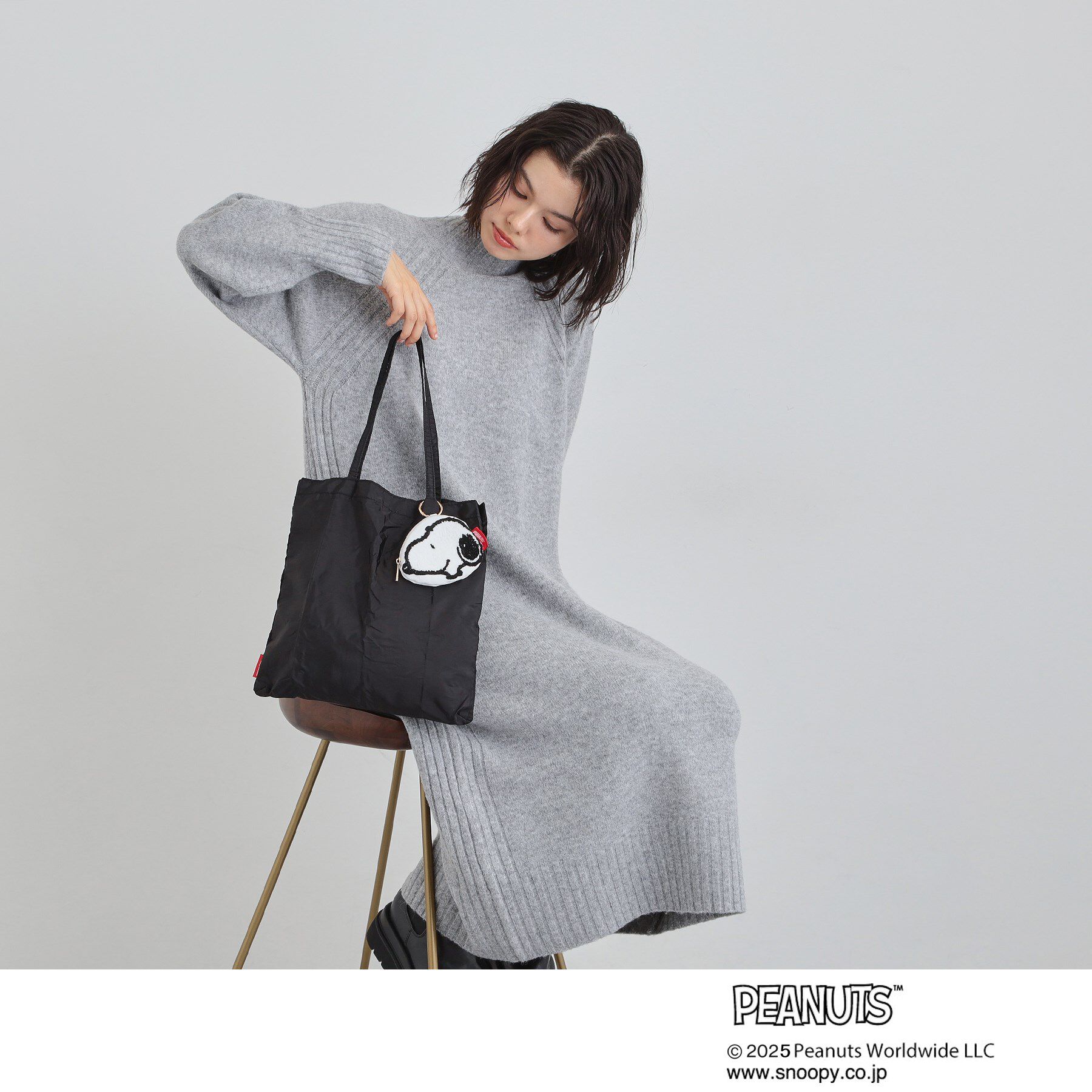 THE SHOP TK「PEANUTS/ピーナッツ ポーチ付エコバッグ」|エコバッグ|