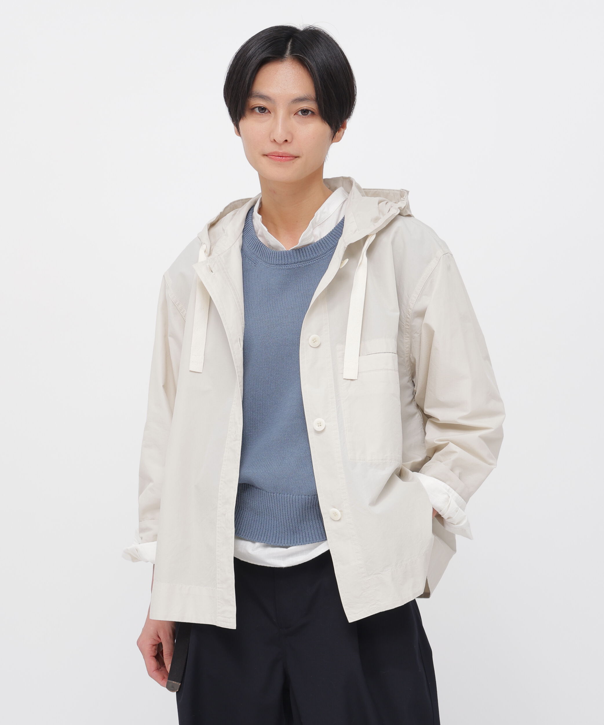 MHL.「PAPER COTTON NYLON SHIRT」|シャツ・ブラウス|ECRU2