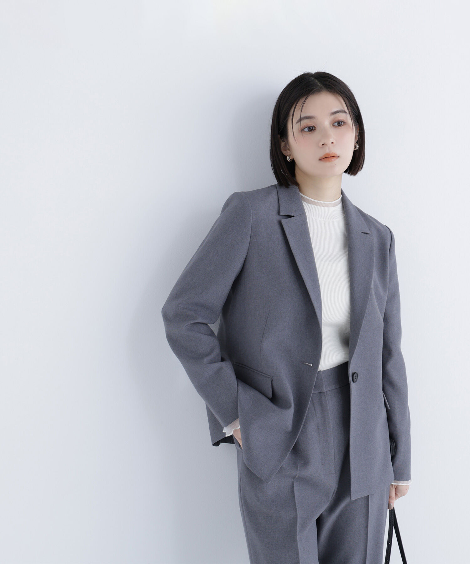  「メランジシャークスキン SETUP テーラードジャケット」|その他|