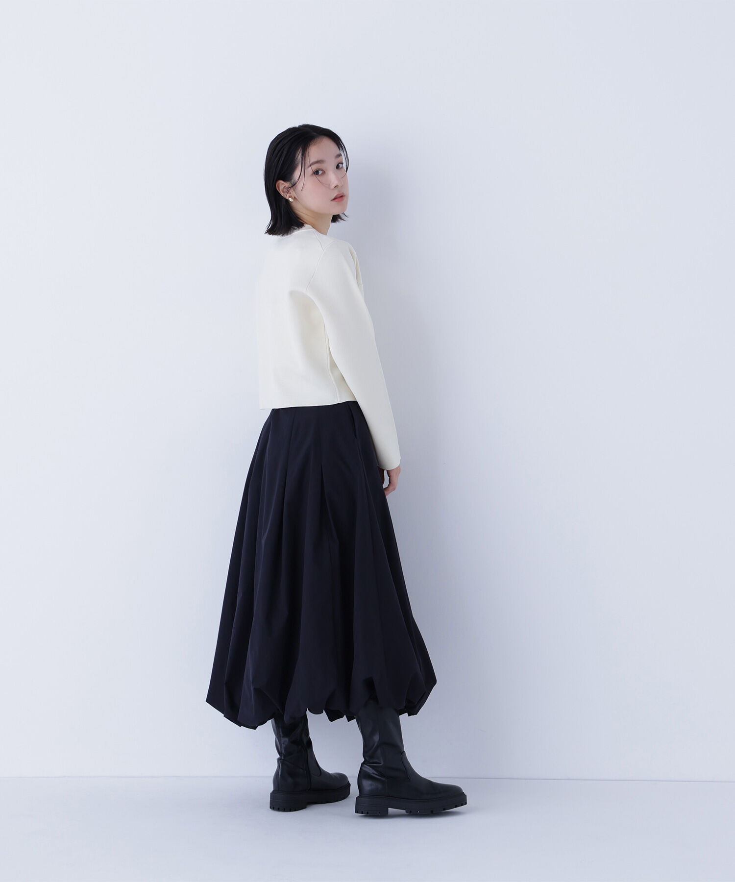  「タックバルーンスカート」|スカート|