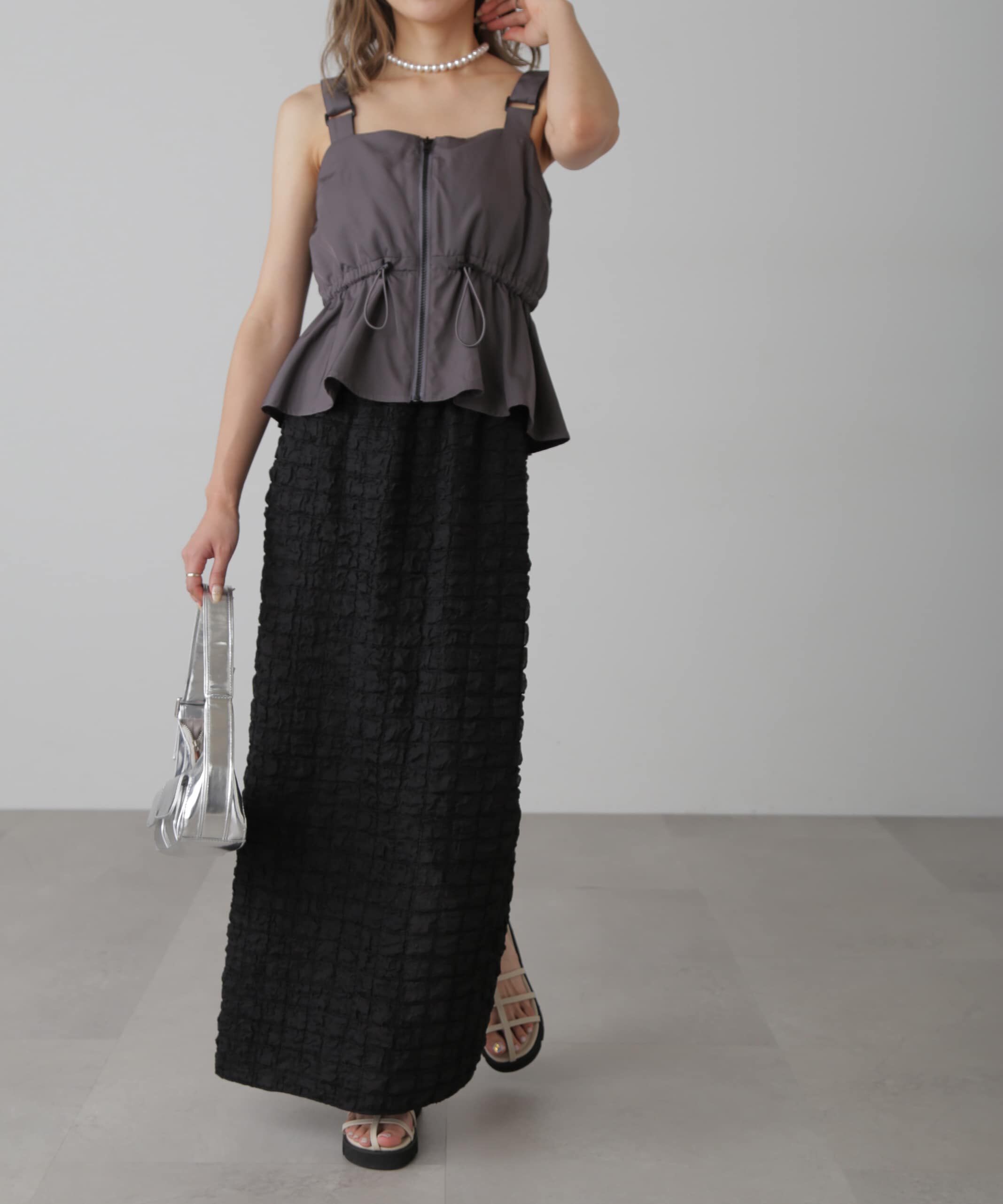  「ぽこぽこナロースカート」|スカート|