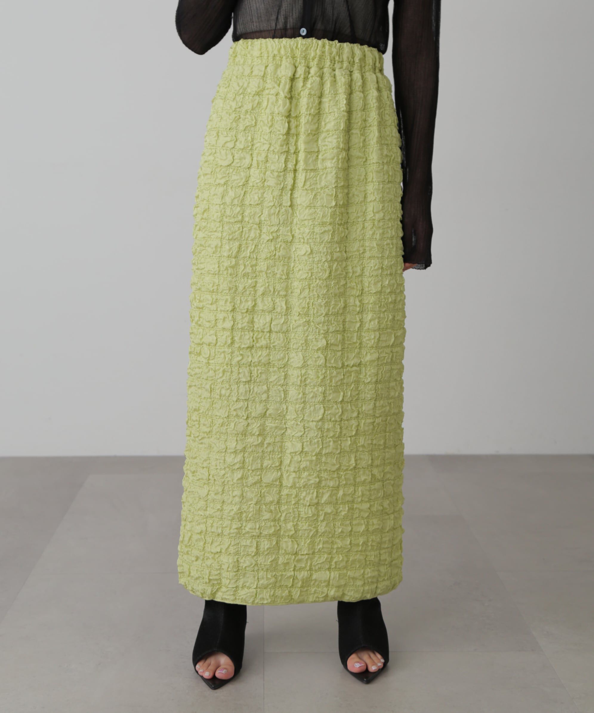  「ぽこぽこナロースカート」|スカート|