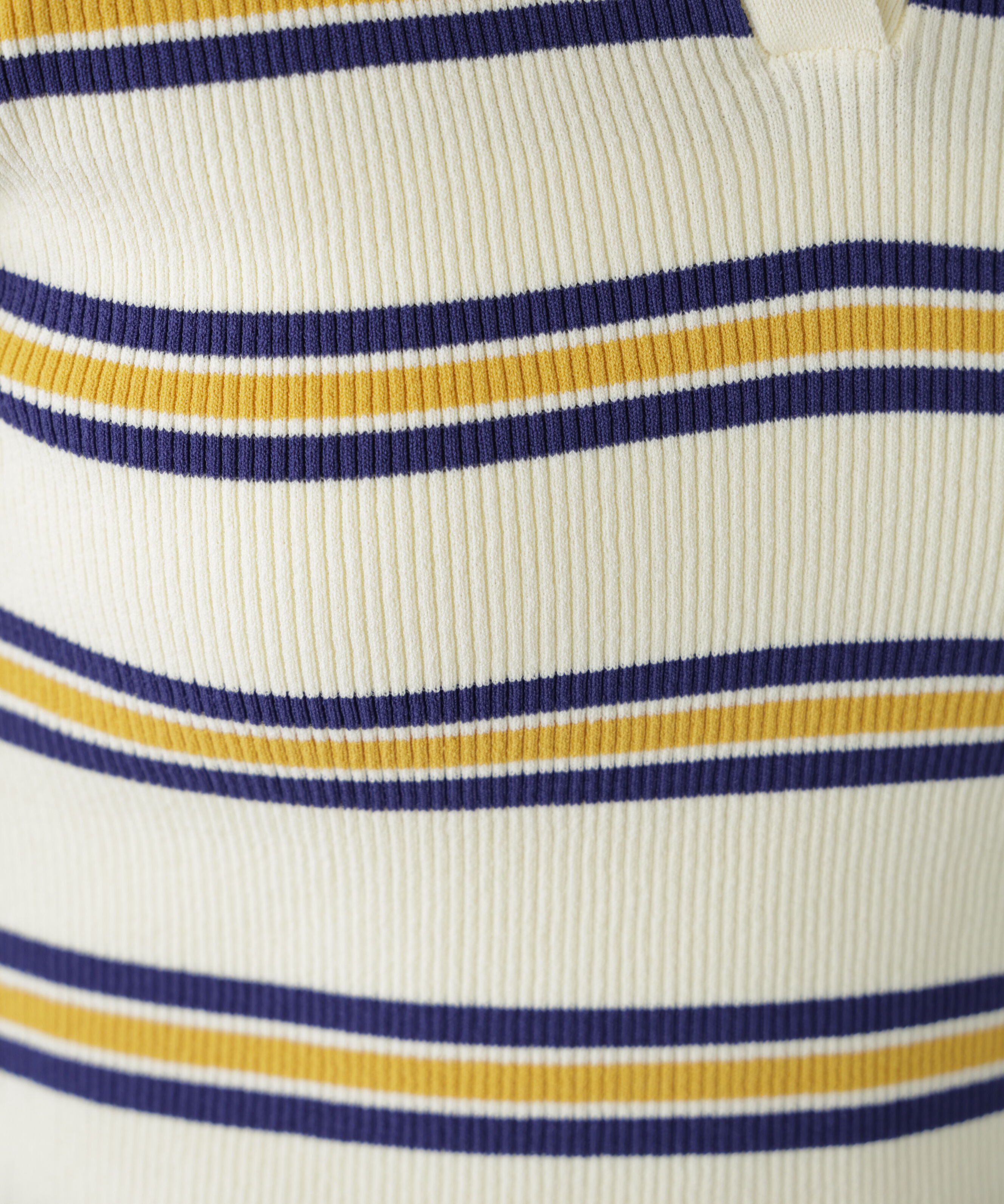  「マルチボーダースキッパーリブニット」|ニット・セーター|