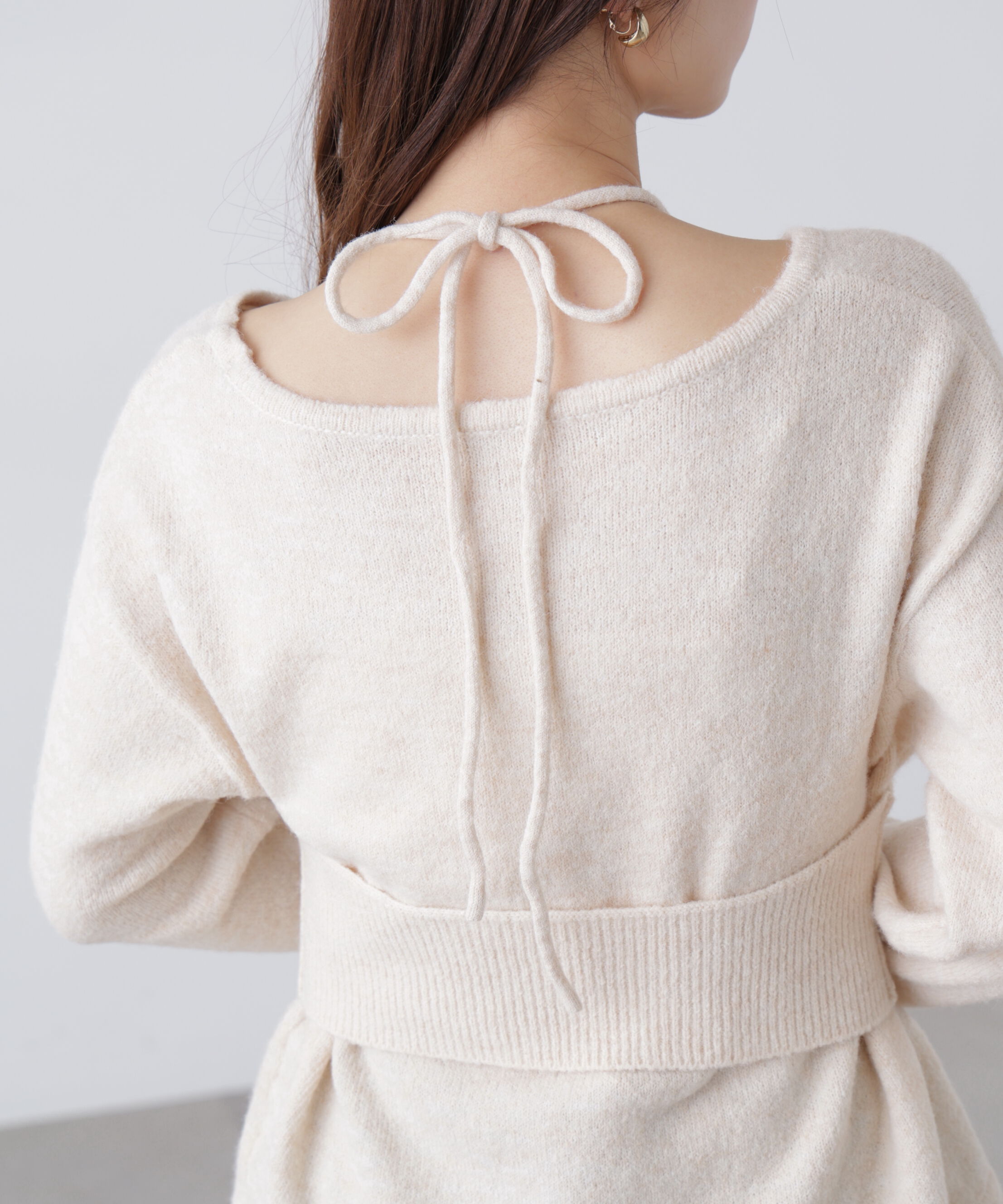  「ホルターネックビスチェセットニット」|ニット・セーター|