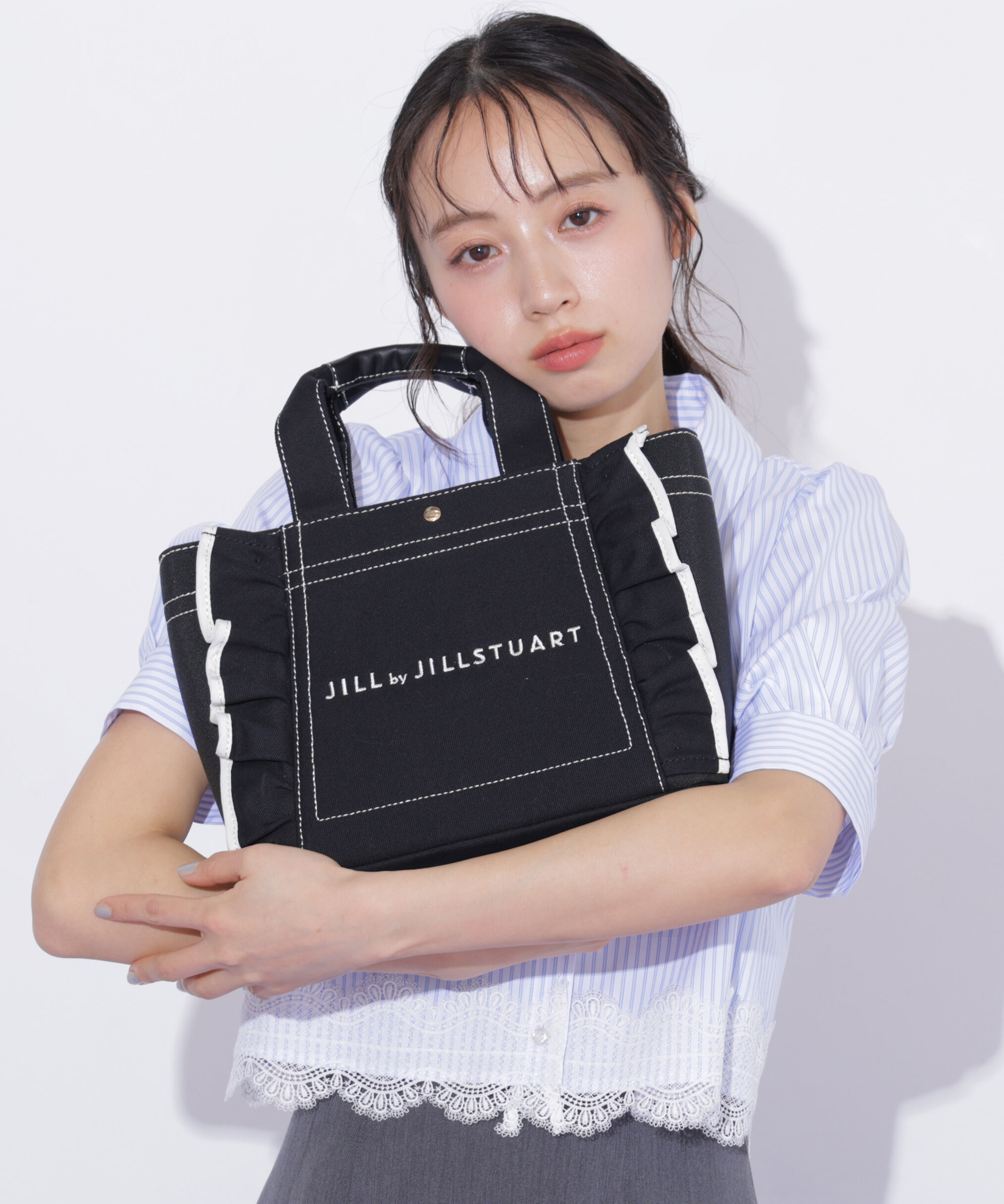  「フリルトート小」|その他|ブラック