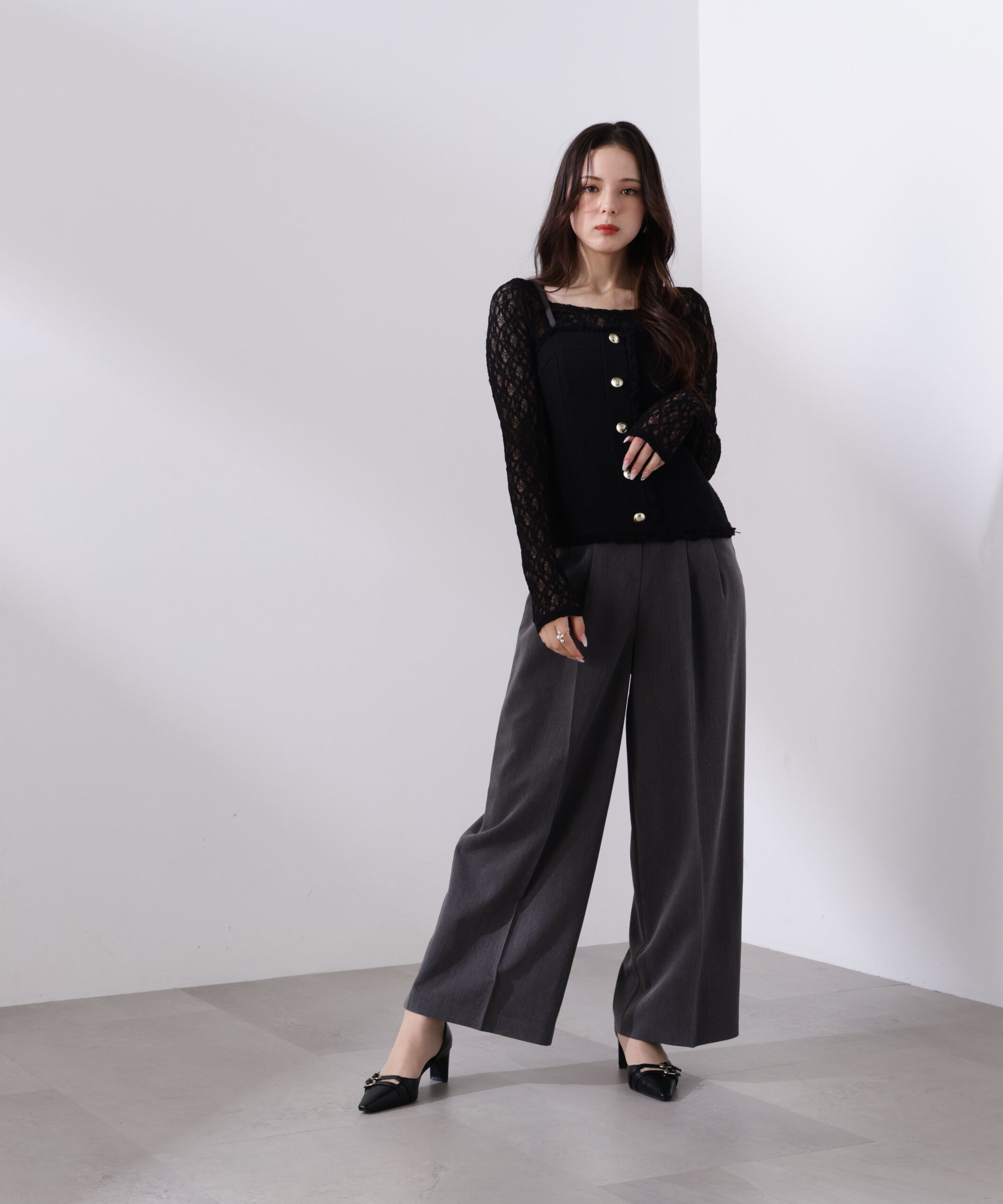 PROPORTION BODY DRESSING「＜L＞MIXキャミオールインワン　26SS」|ワンピース|