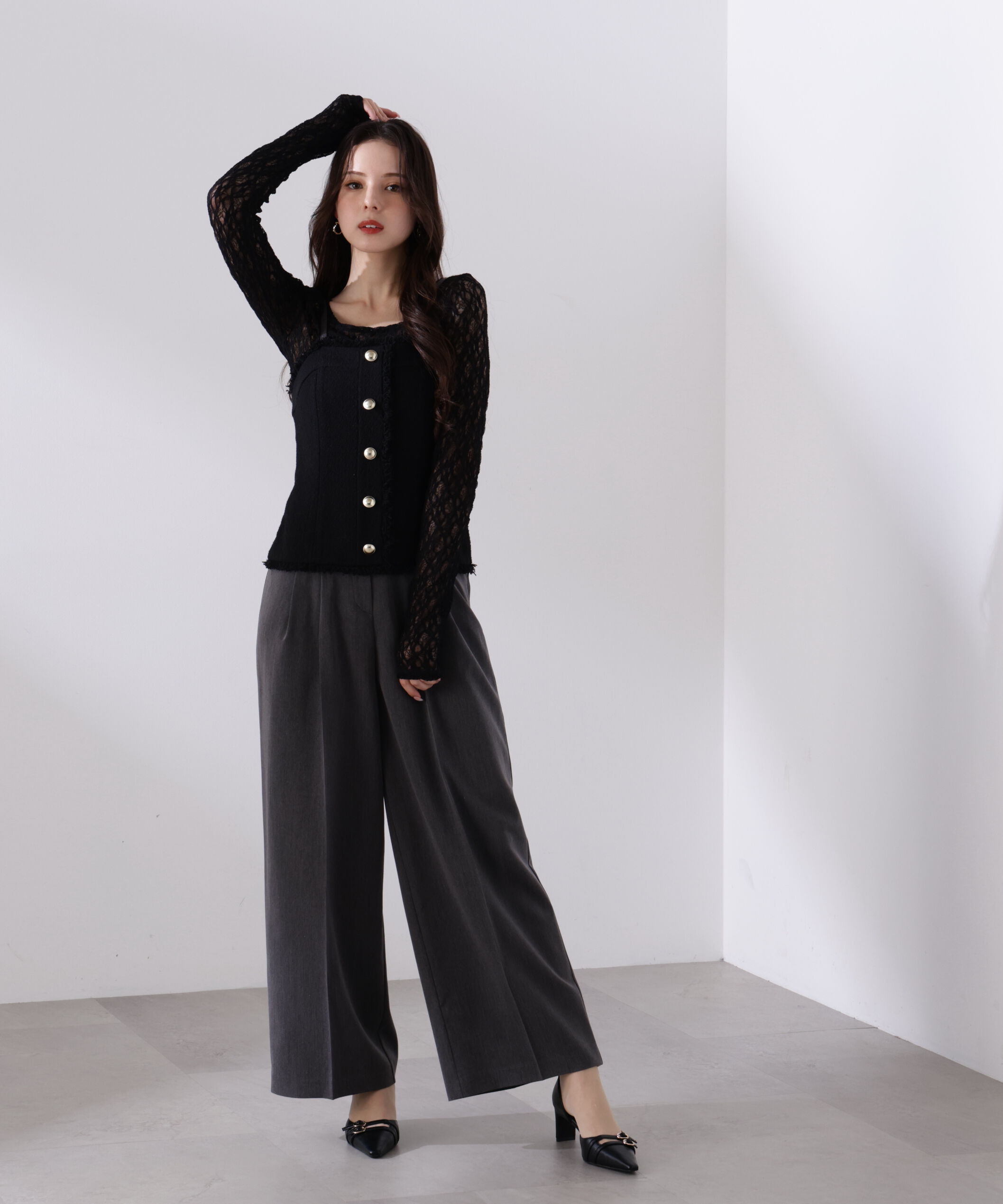 PROPORTION BODY DRESSING「＜L＞MIXキャミオールインワン　26SS」|ワンピース|