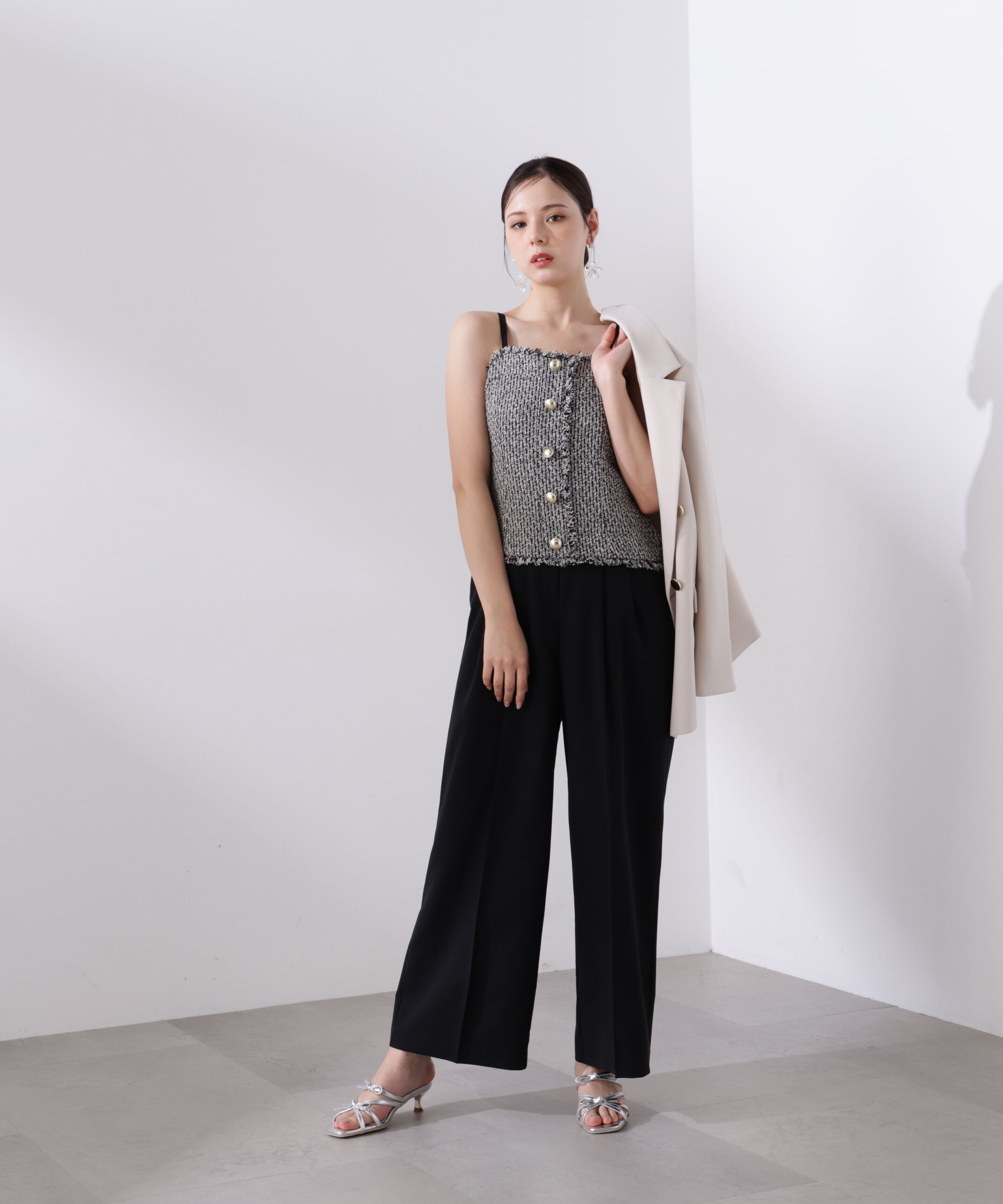 PROPORTION BODY DRESSING「＜L＞MIXキャミオールインワン　26SS」|ワンピース|