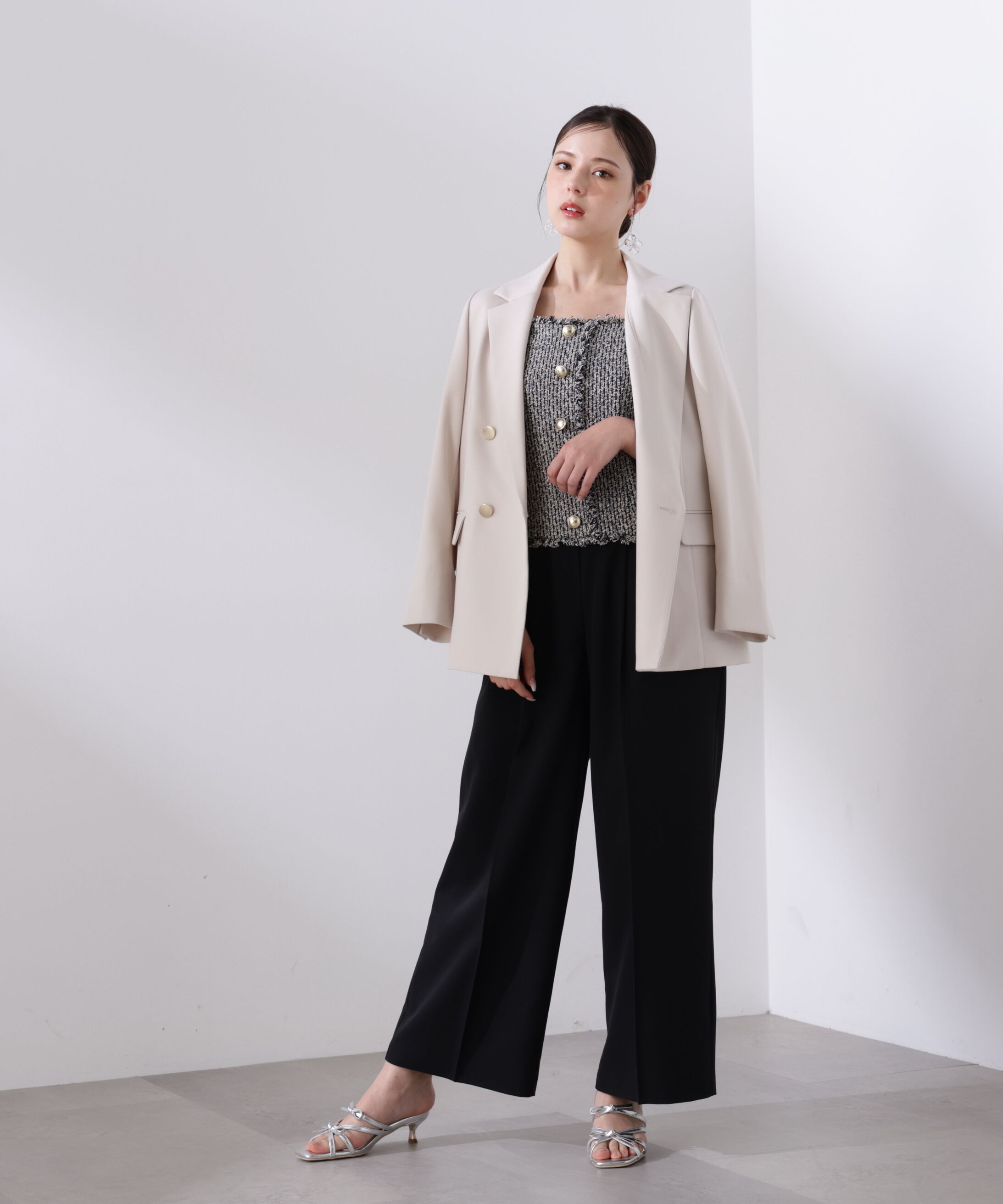 PROPORTION BODY DRESSING「＜L＞MIXキャミオールインワン　26SS」|ワンピース|