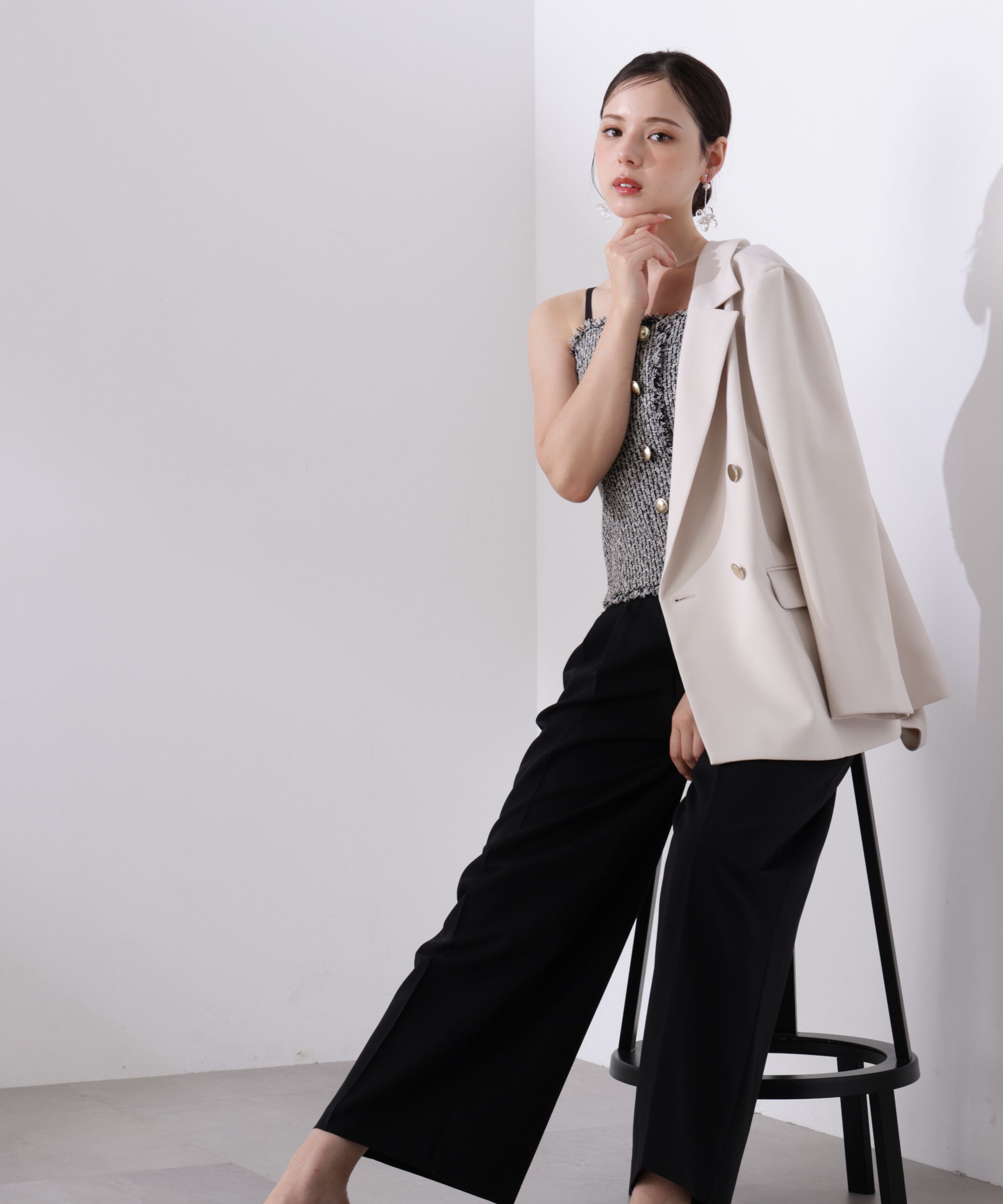 PROPORTION BODY DRESSING「＜L＞MIXキャミオールインワン　26SS」|ワンピース|