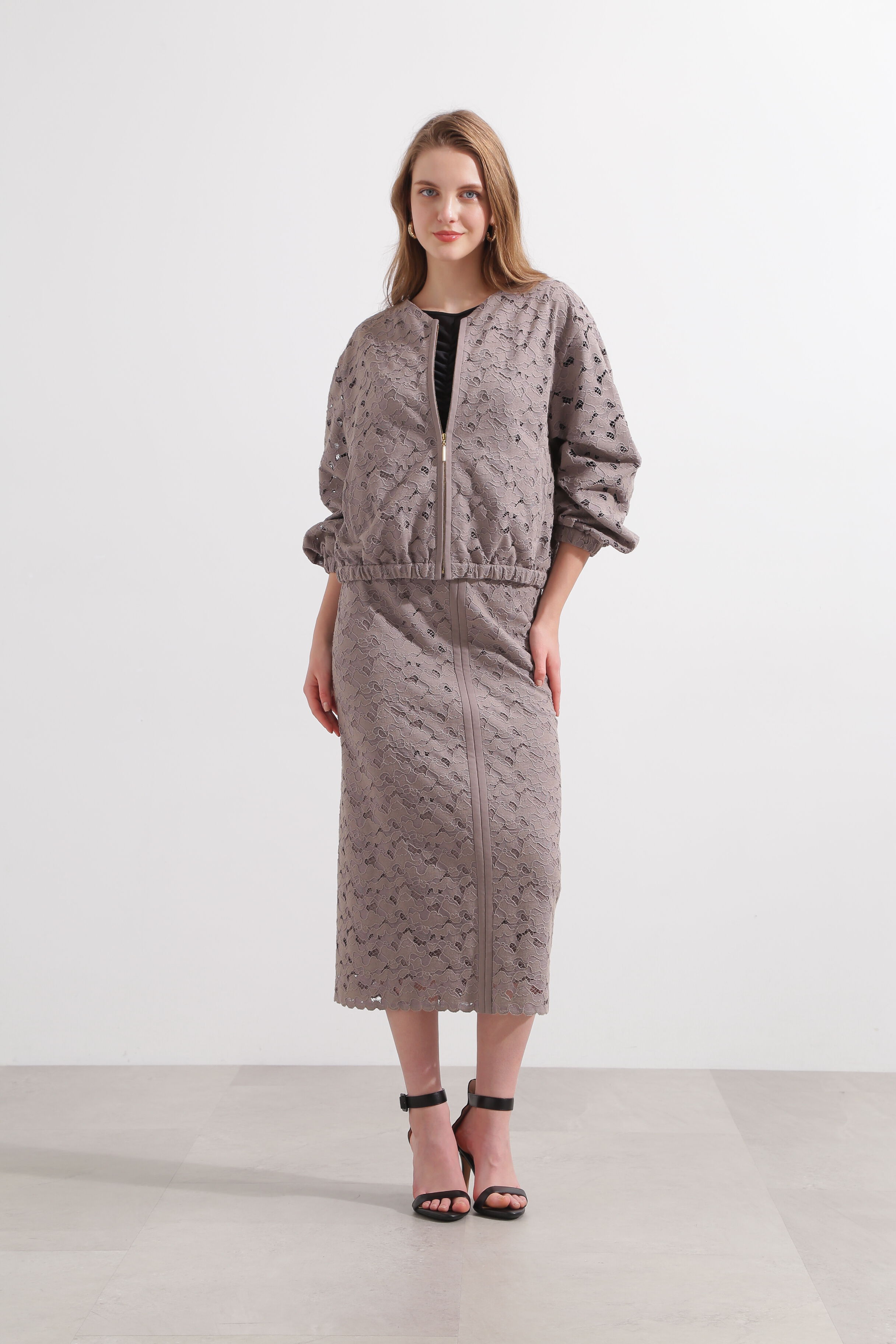  「◆レースジップブルゾン」|ブルゾン・スタジャン|