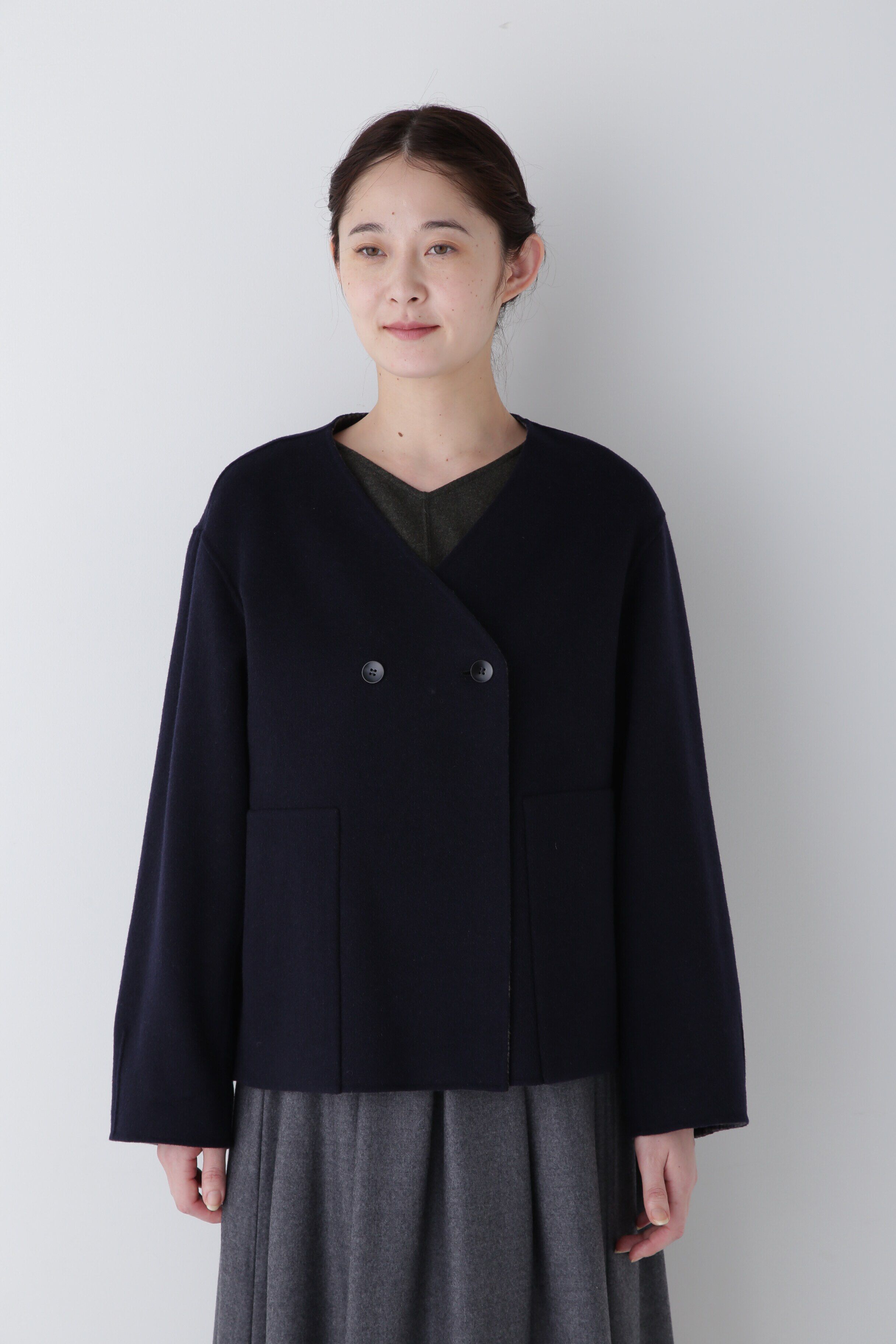  「◆リバーショートジャケットブルゾン」|ブルゾン・スタジャン|