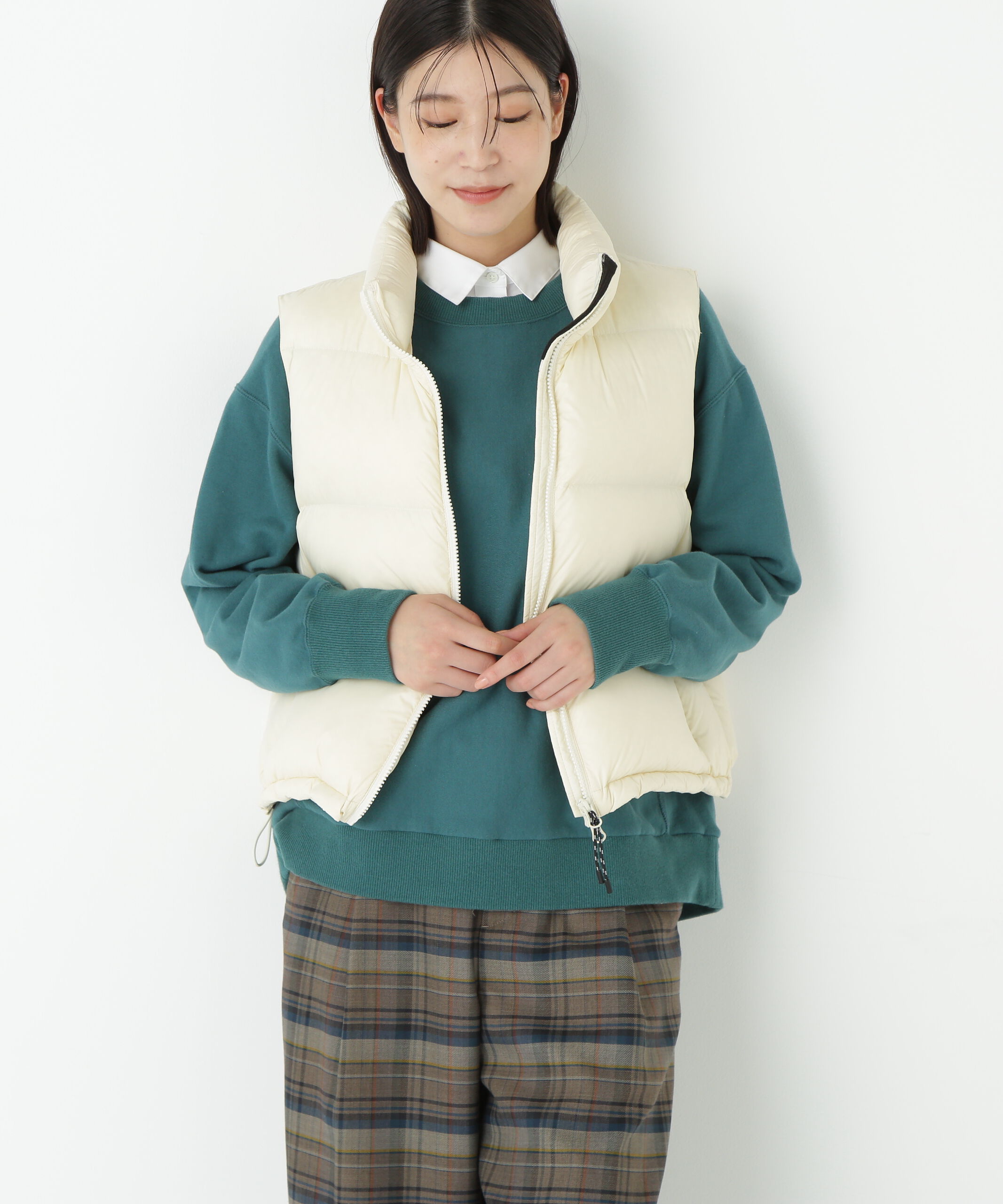  「◆ボリュームスタンドダウンベスト」|ブルゾン・スタジャン|