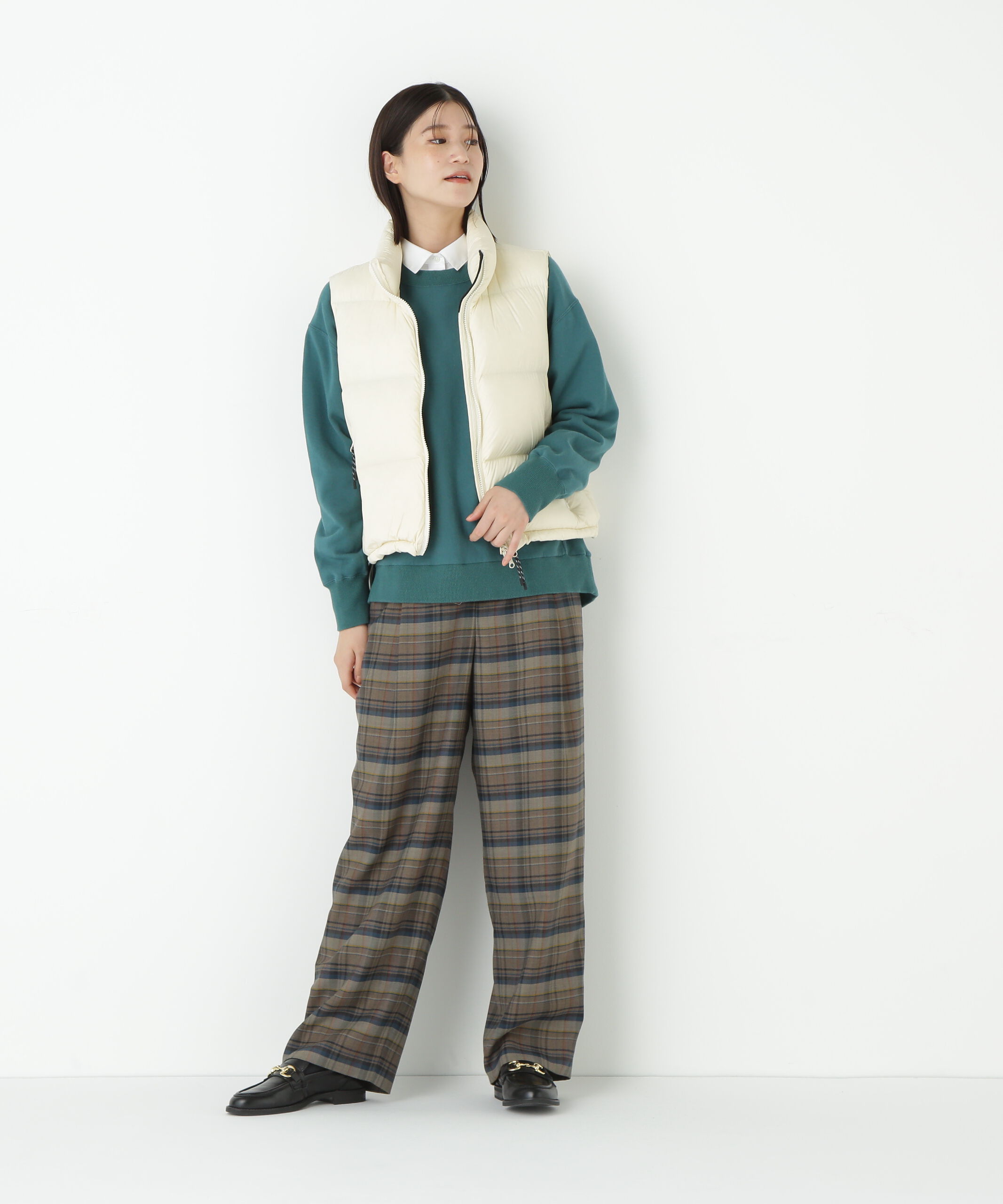  「◆ボリュームスタンドダウンベスト」|ブルゾン・スタジャン|