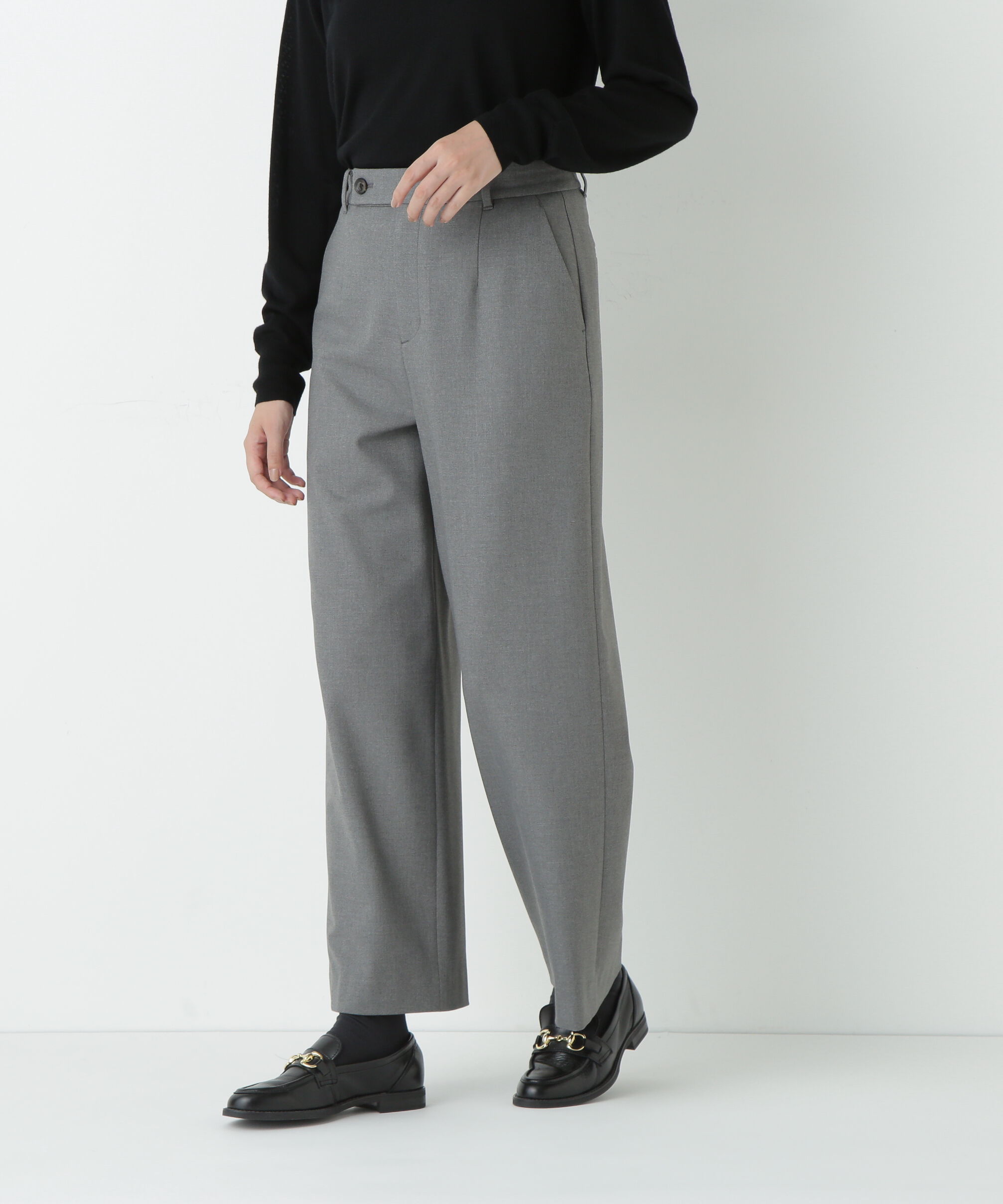  「≪ウォーム素材≫裏起毛セミワイドパンツ」|その他|