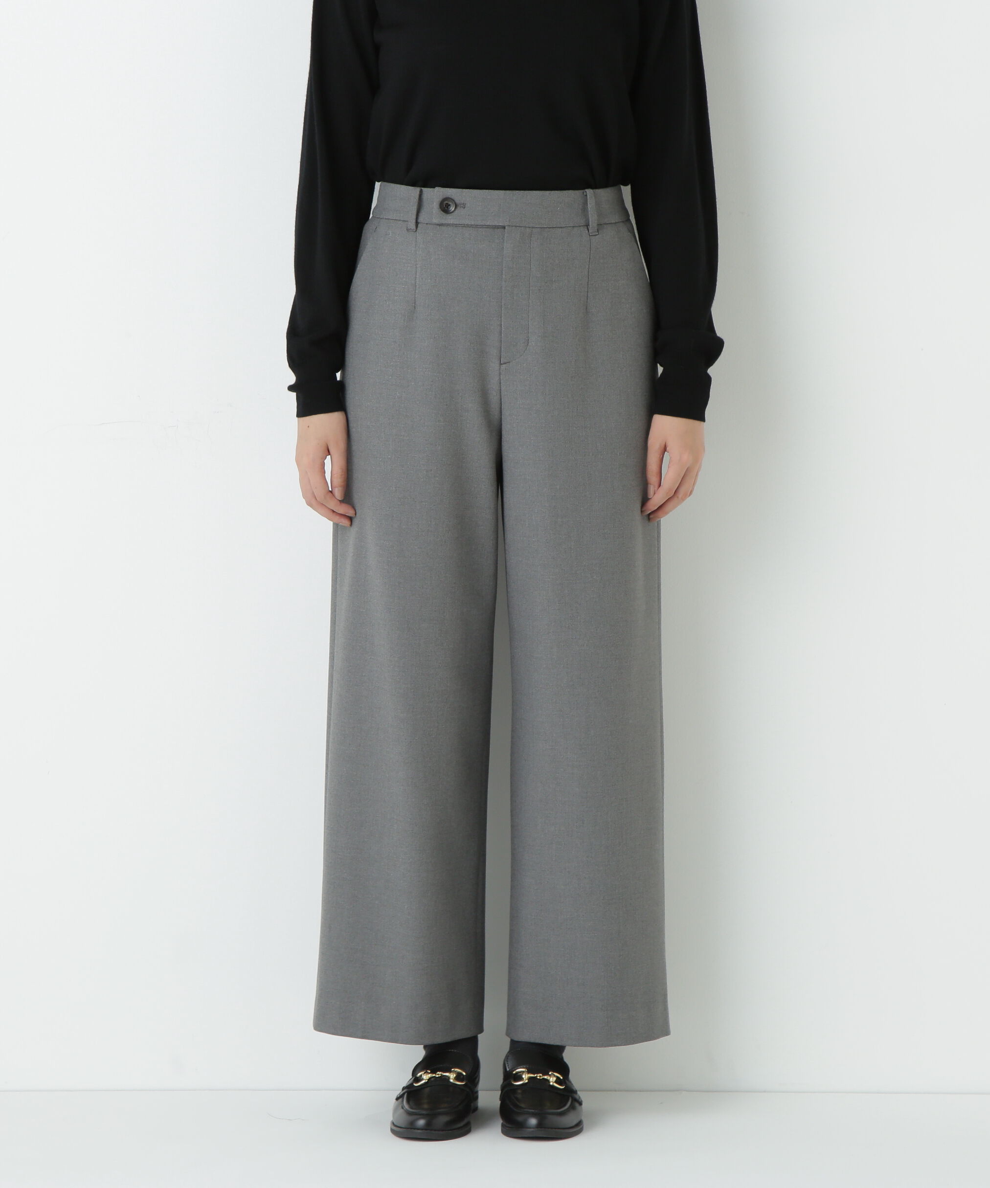  「≪ウォーム素材≫裏起毛セミワイドパンツ」|その他|