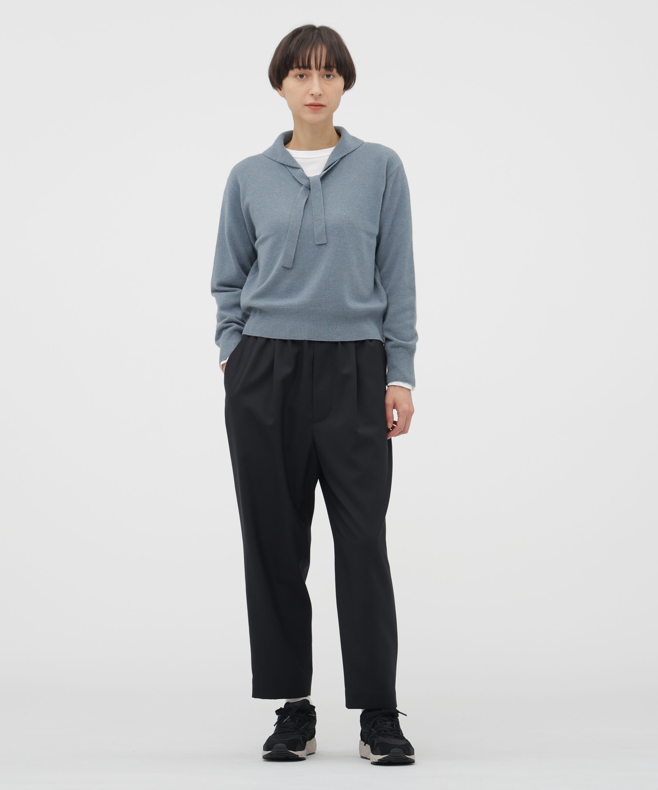  「WORSTED WOOL POPLIN TROUSERS」|その他|DARK NAVY1
