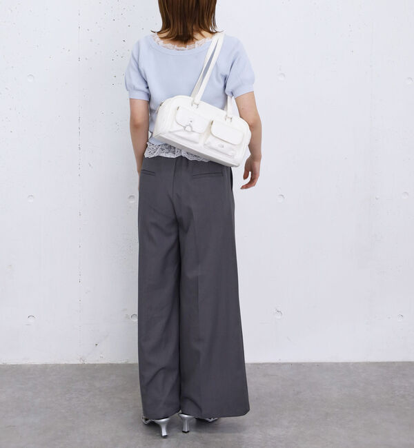 archives「レースレイヤード２ｗａｙＶネックニットプルオーバー」|ニット・セーター|