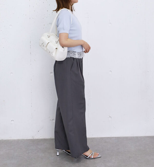 archives「レースレイヤード２ｗａｙＶネックニットプルオーバー」|ニット・セーター|